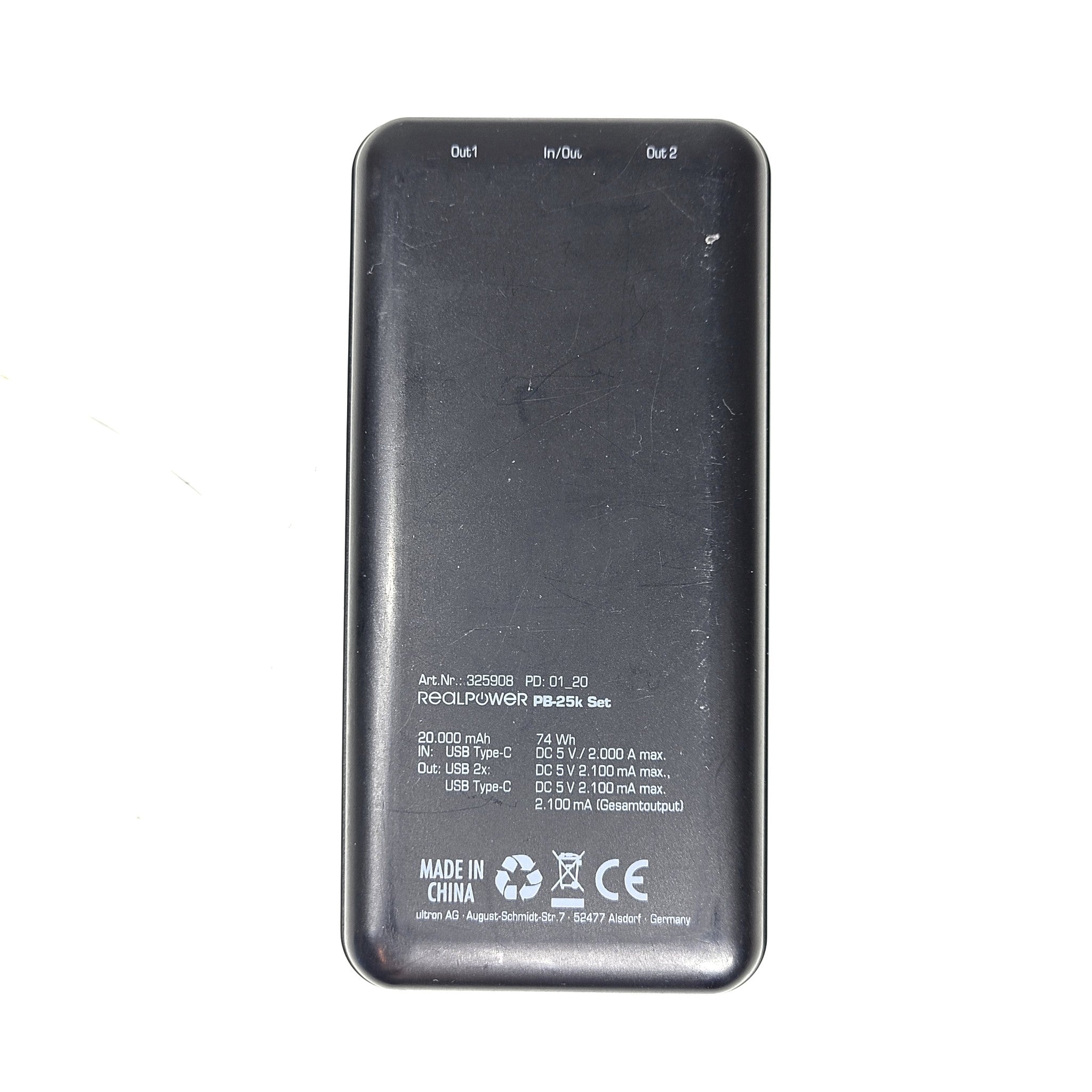 Real Power Bank 20+ 20000mAh  74Wh High Capacity Portable Charger