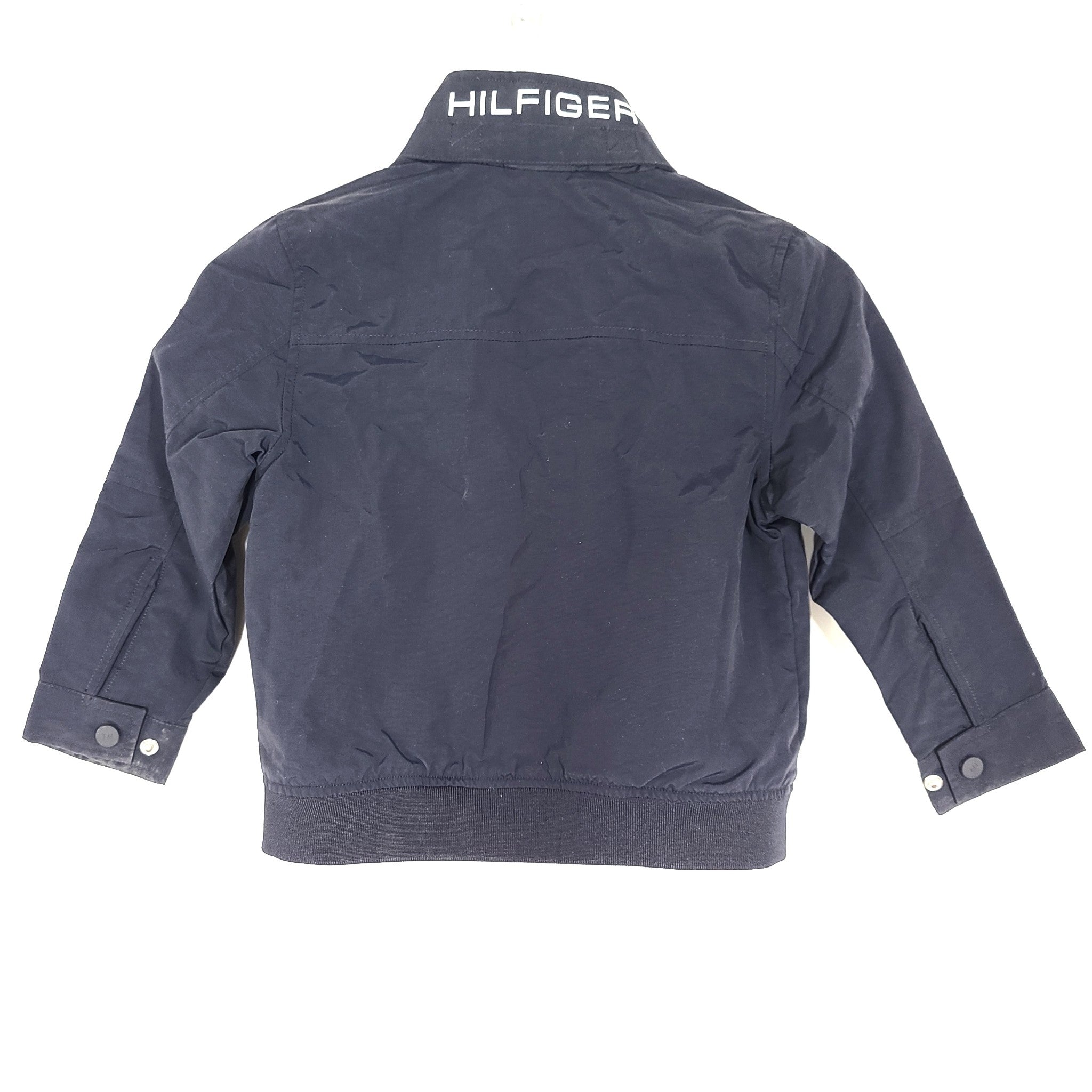 Tommy Hilfiger Boys' Regatta Full Zip Jacket Hooded Navy Blue Sz XS (4-5 Yrs)