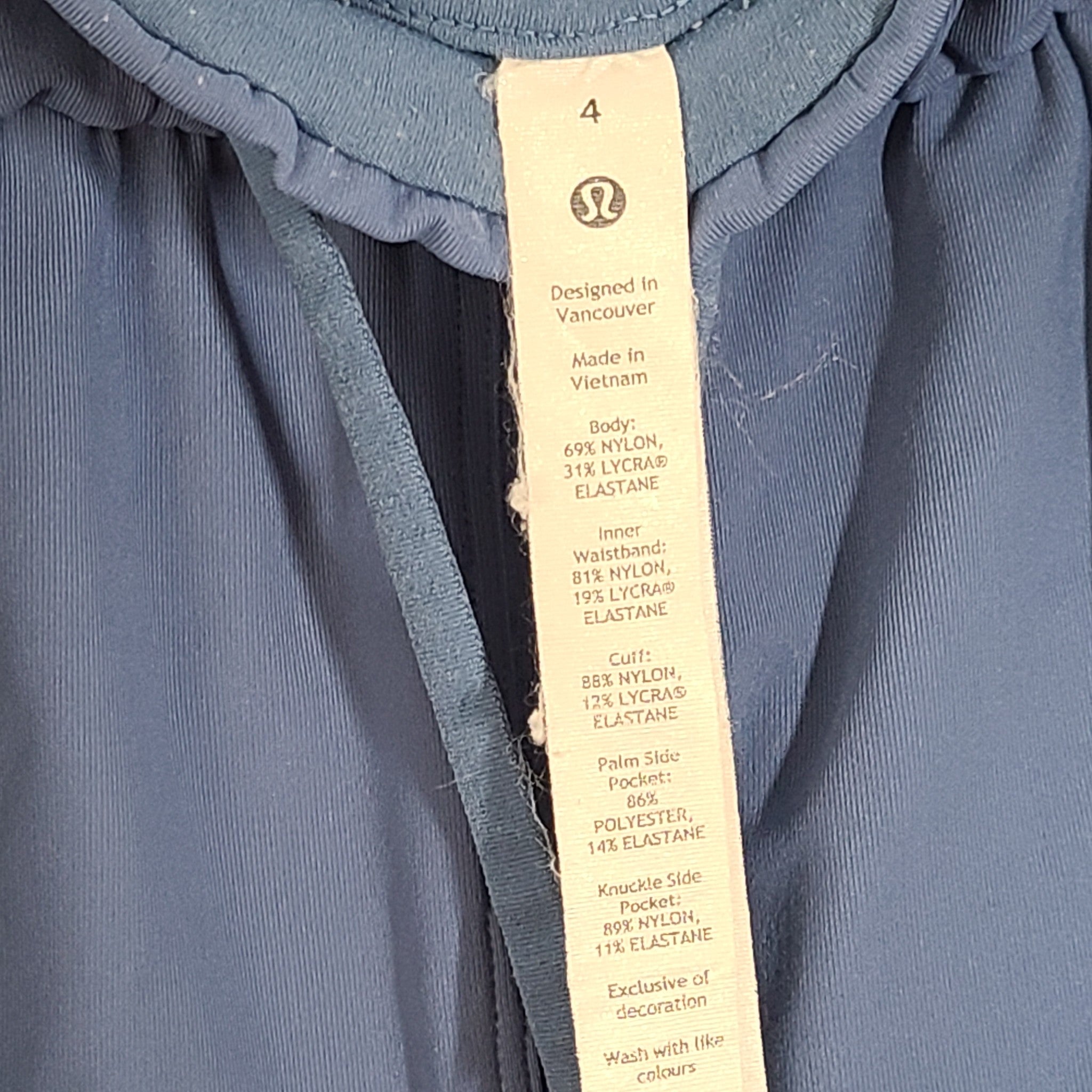 Lululemon Women's Stretch High-Rise Jogger *Full Length Blue Sz 4 READ!