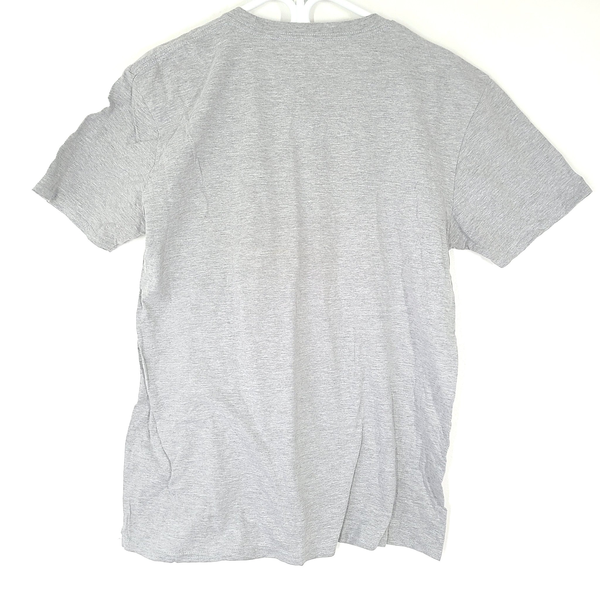 Jean-Michel Basquiat Men's T-Shirt by Artestar with Crown Logo Gray Sz L