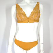 Intimissimi Balconette Bra Giorgia Temptation + Brazilian Panties Amber Gold 34B
