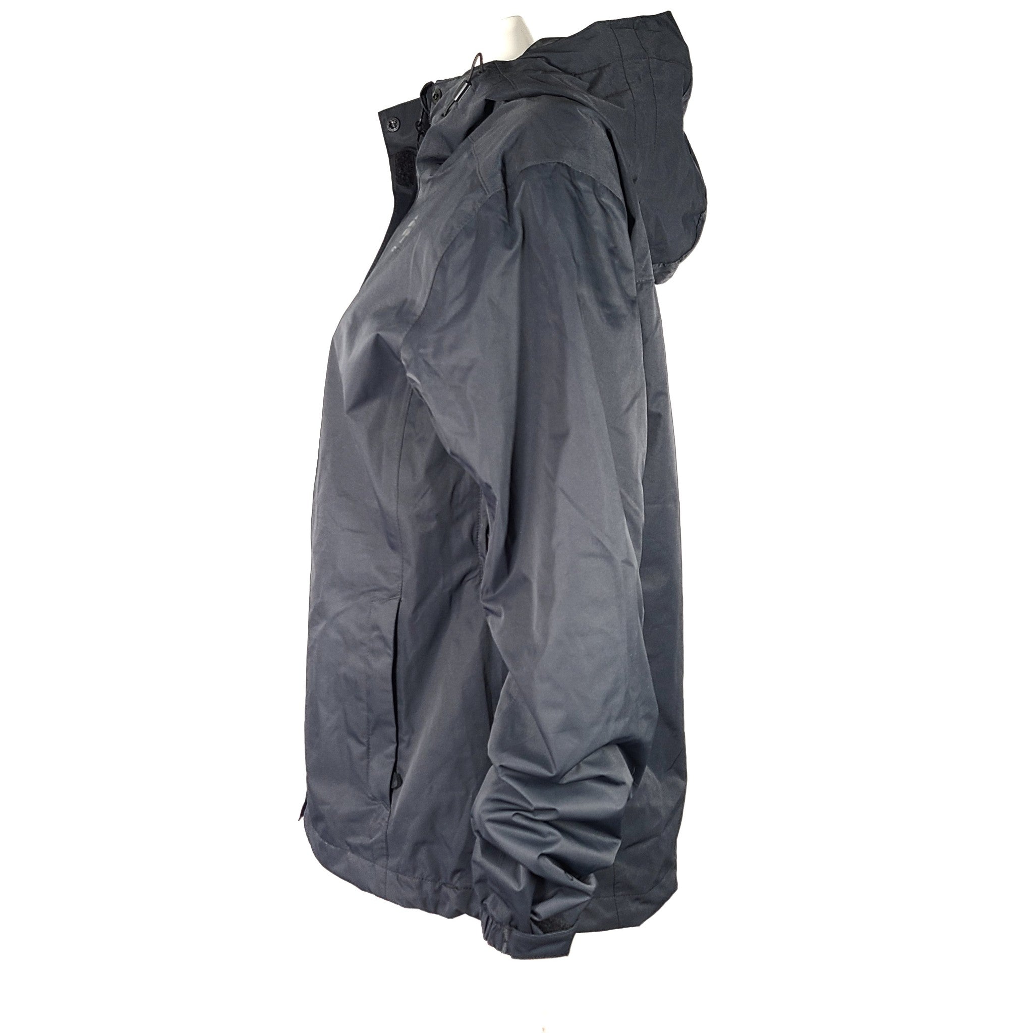 WOODS Women's Toba 2L Everyday Black Rain Jacket Hooded Sz M