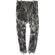 Boris Bidjan Saberi BBS 11 Drop Crotch Tapered Jeans Black Camo Sz XL 34
