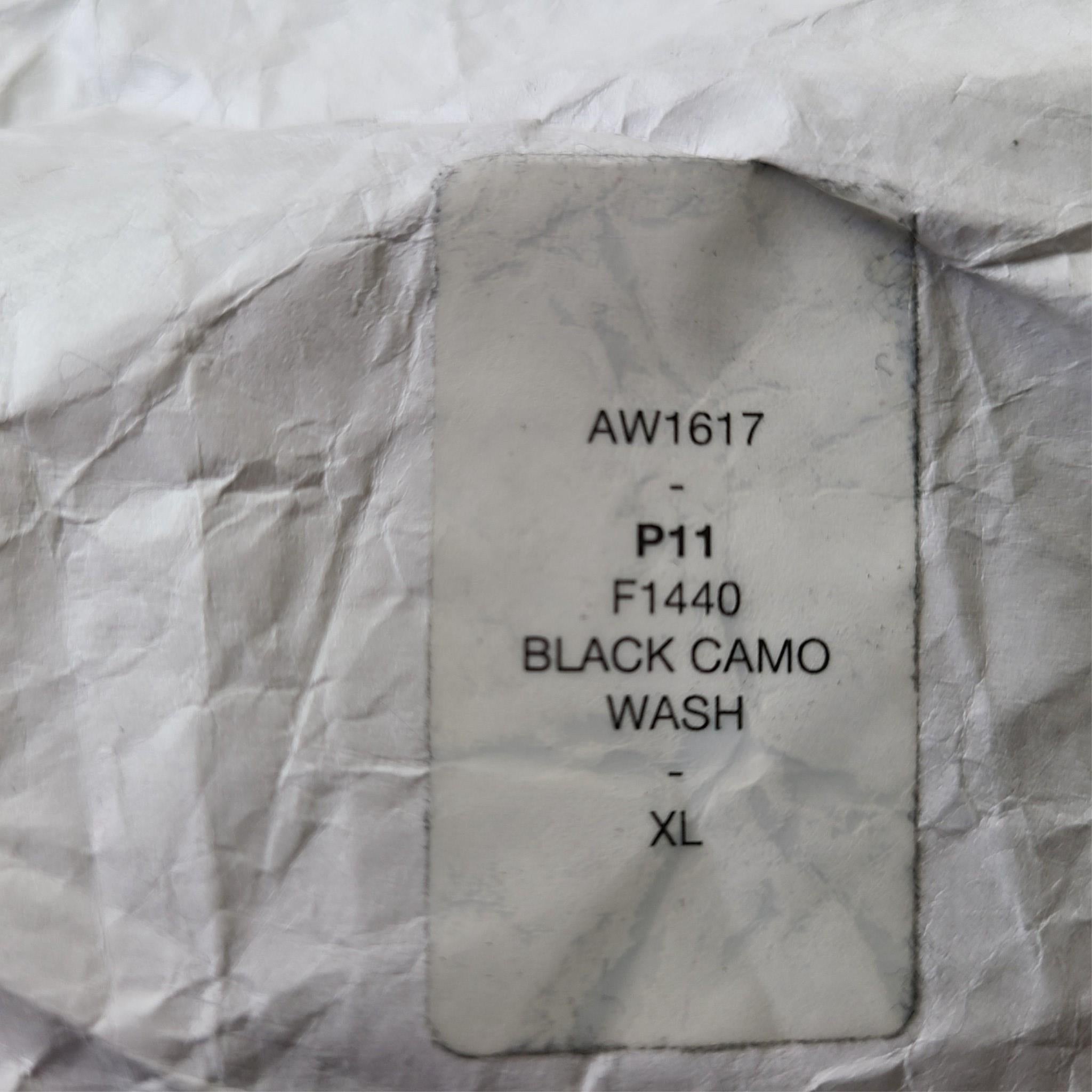 Boris Bidjan Saberi BBS 11 Drop Crotch Tapered Jeans Black Camo Sz XL 34