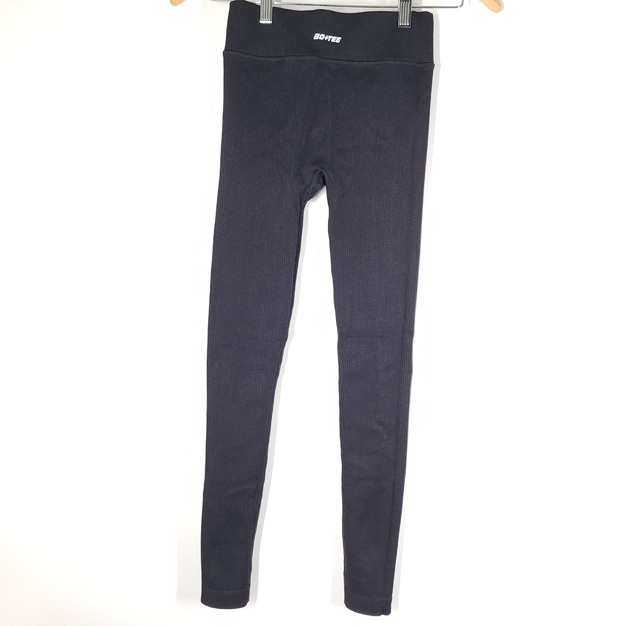 Bo+Tee Leggings High Waist Define Luxe Leggings In Black Batch B BT0434R  XS
