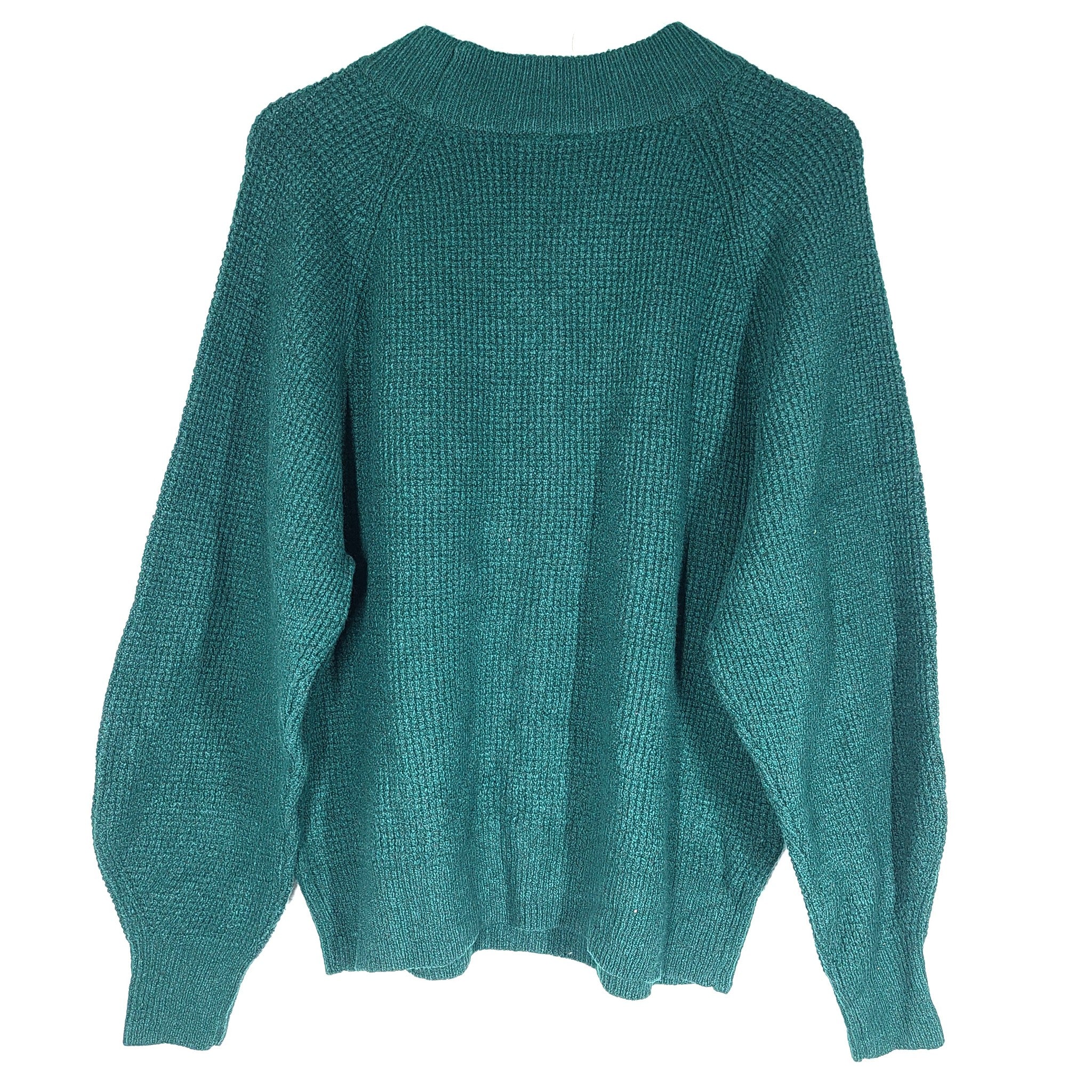 Gap Women's Green Chunky Knit Long Sleeve Crew Neck Sweater Size L