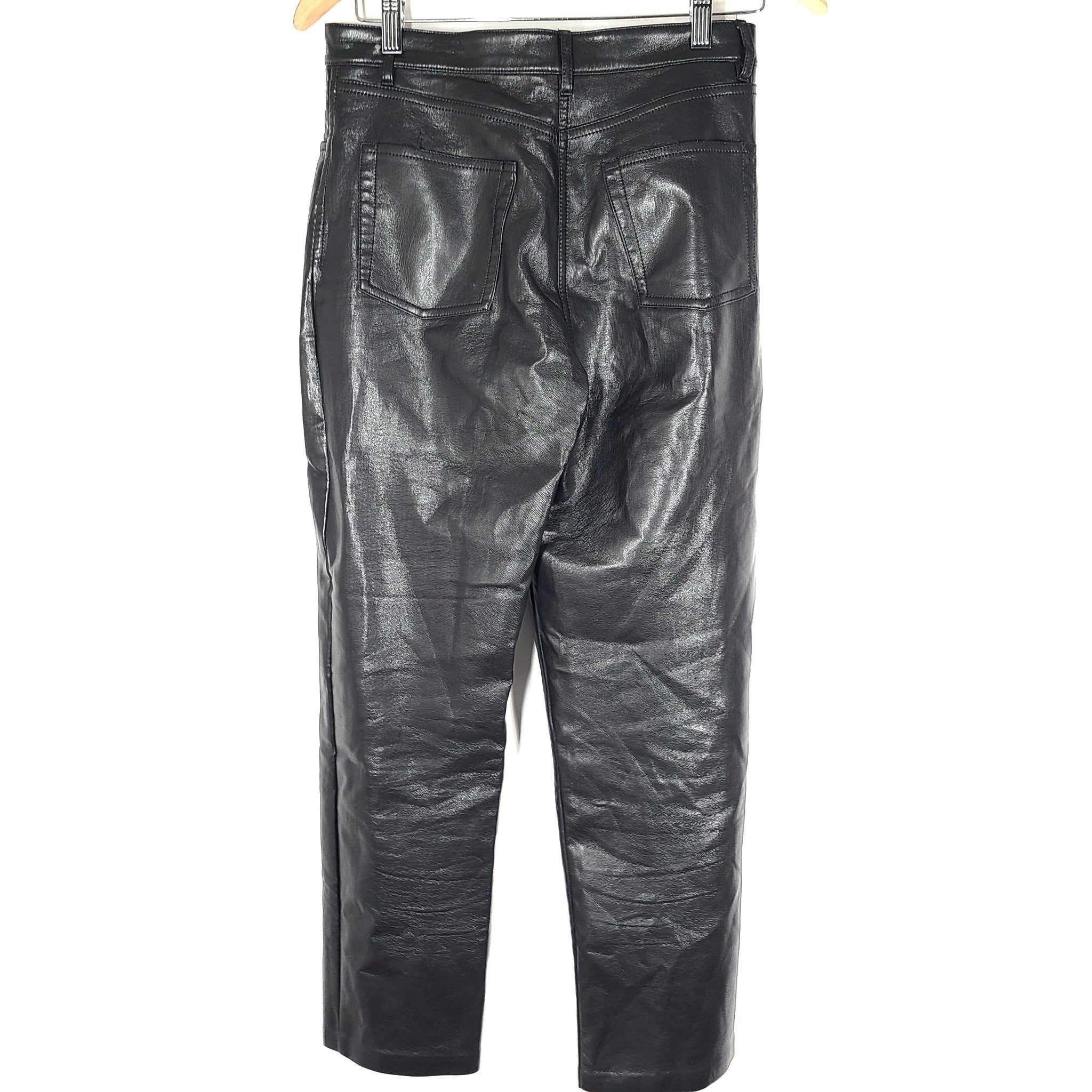 Wilfred The Melina Pant High-waisted Vegan Leather Pants Black Sz 4