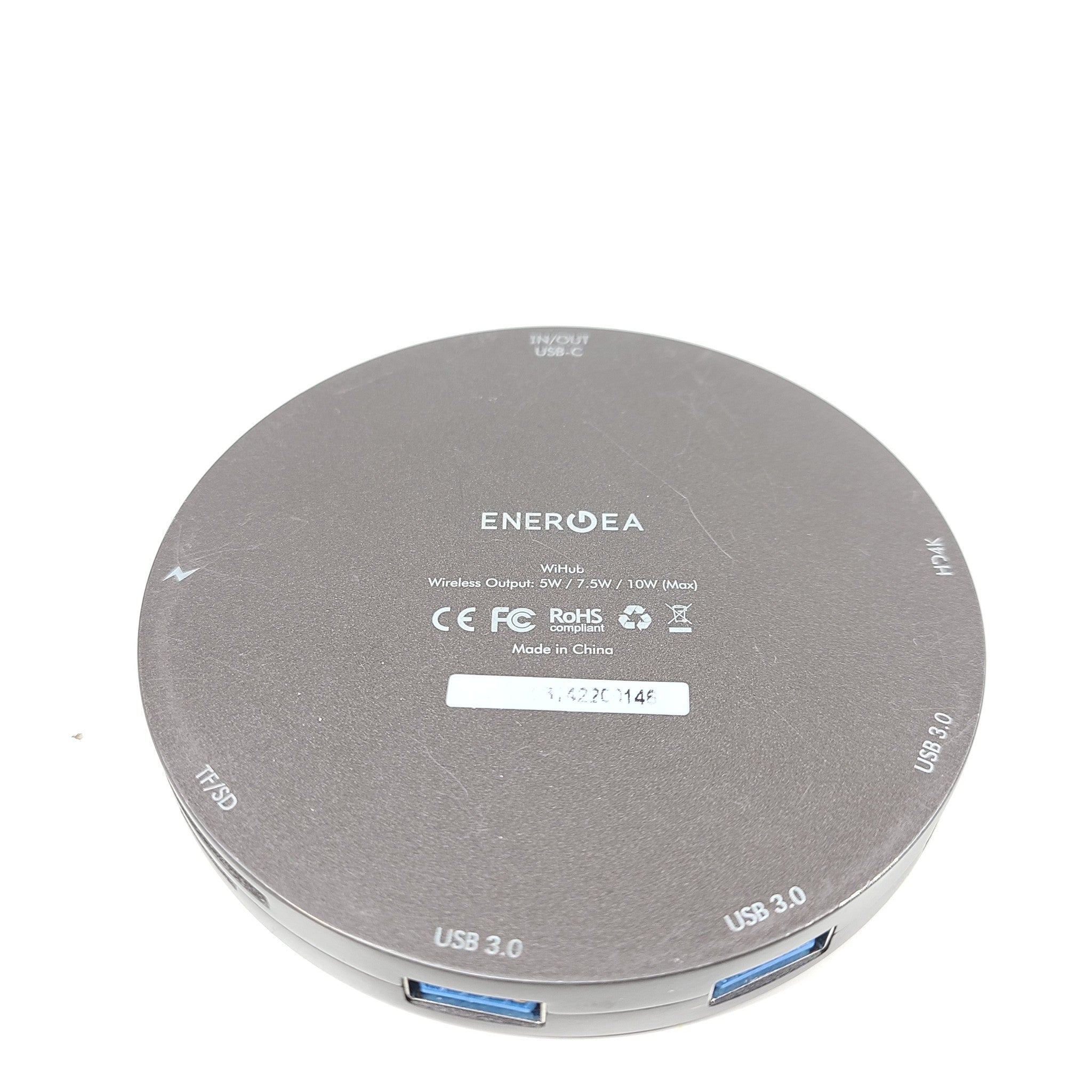 Energea WiHub 7-in-1 3.1 USB-C Hub with Wireless Charging Pad