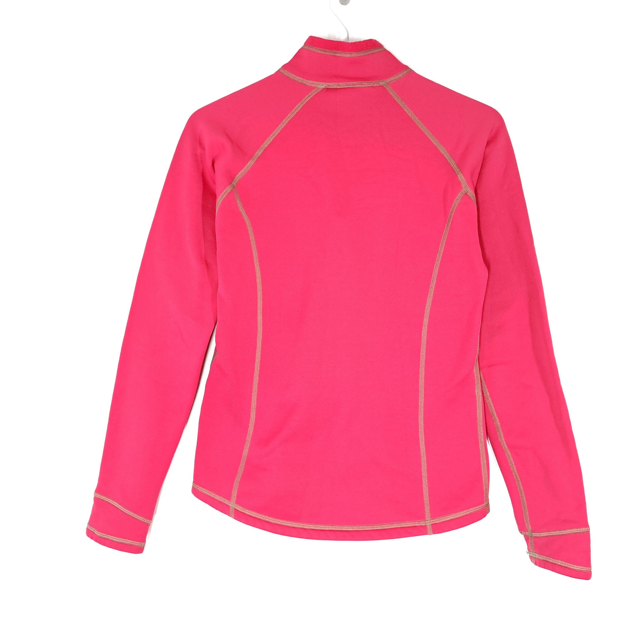 Marmot Women's Polartech Fleece Lined Half Zip Sweater Longsleeve Shirt Red S