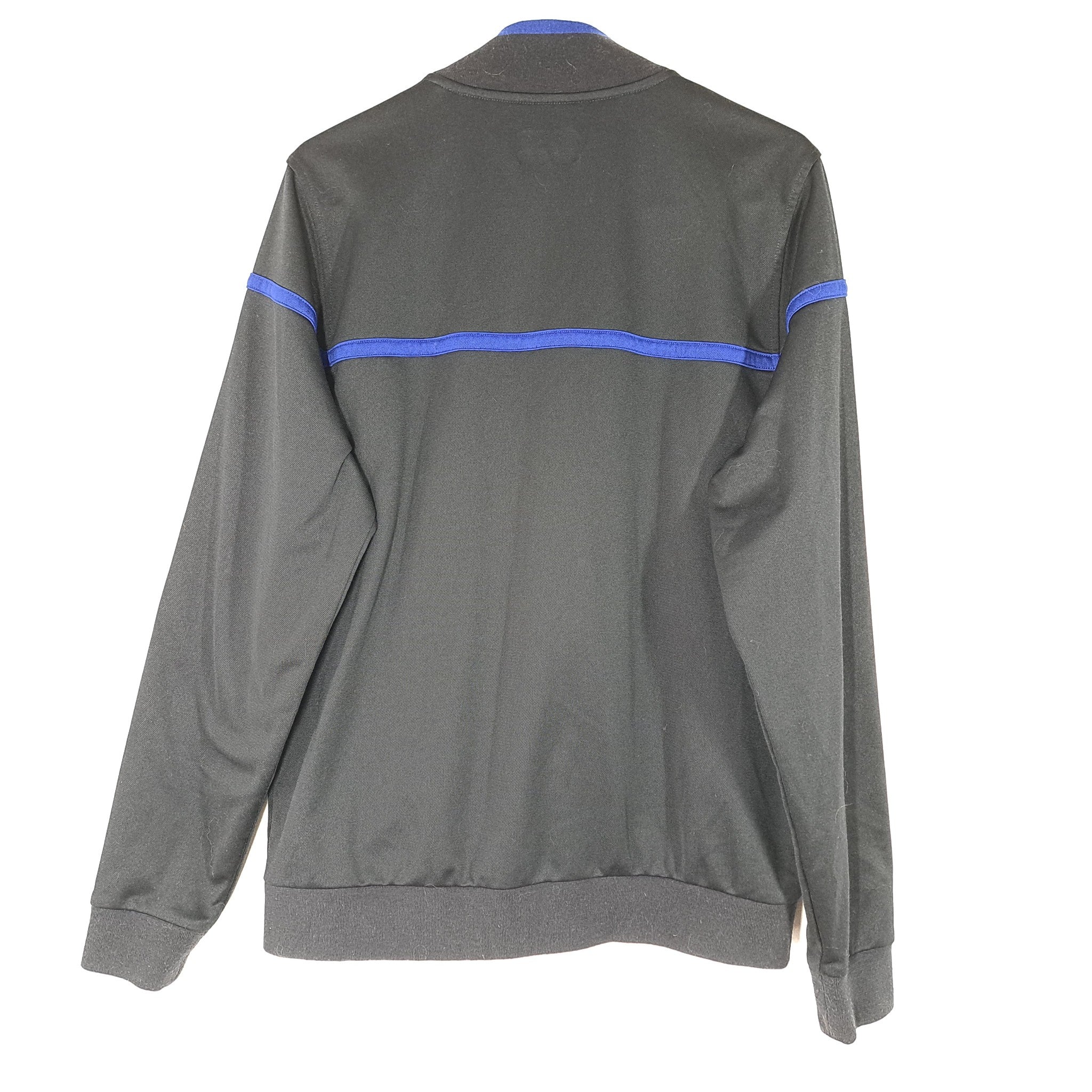 Lacoste Sport Men's Sweater Track Jacket Black Contrast Piping Sz L SH2120