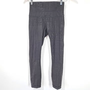 Lululemon Wunder Under High-Rise Crop 23" 20YR Manifesto Foil Black Sz 4