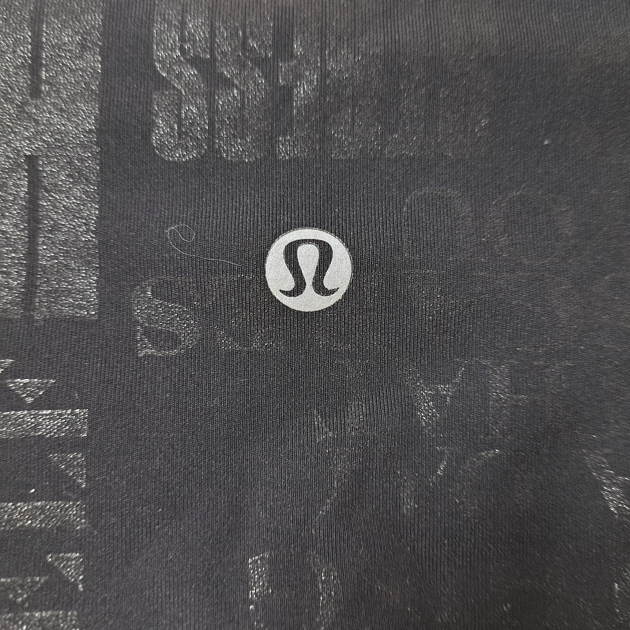 Lululemon Wunder Under High-Rise Crop 23" 20YR Manifesto Foil Black Sz 4