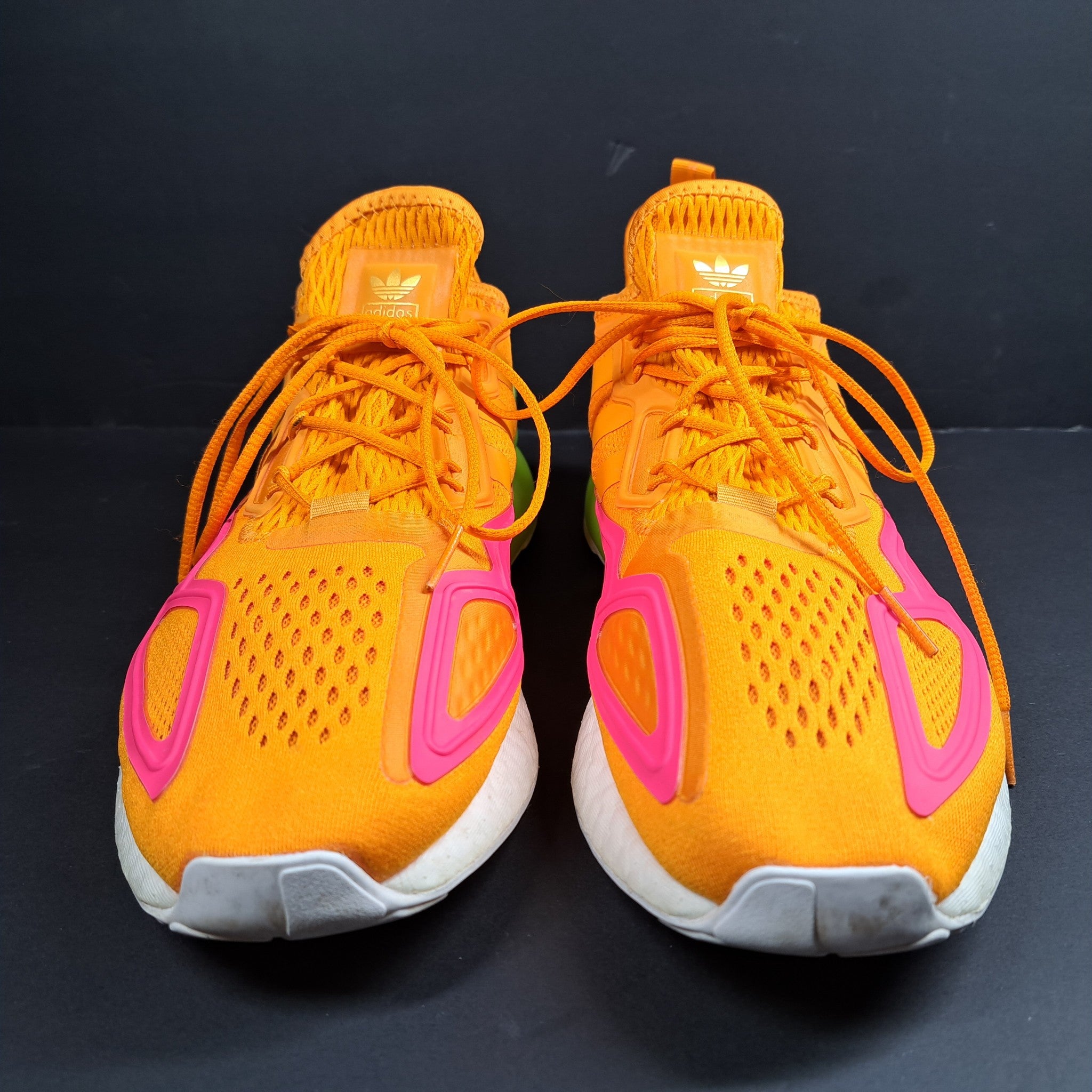 Adidas Originals Men's White ZX 2K Boost Running Shoes Sneakers FY4004 Sz 11