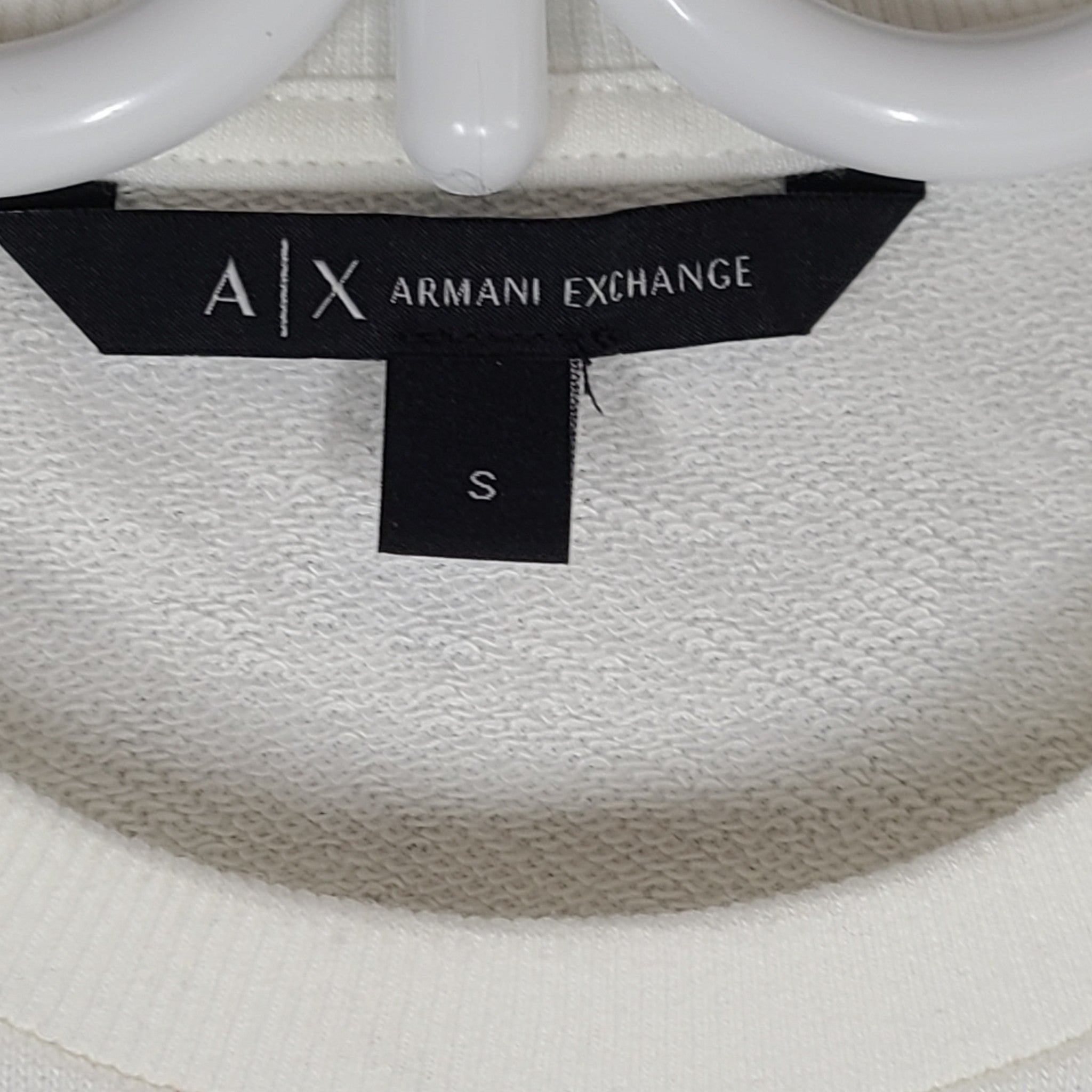 Armani Exchange Women's Logo Embossed Tank White Size Small