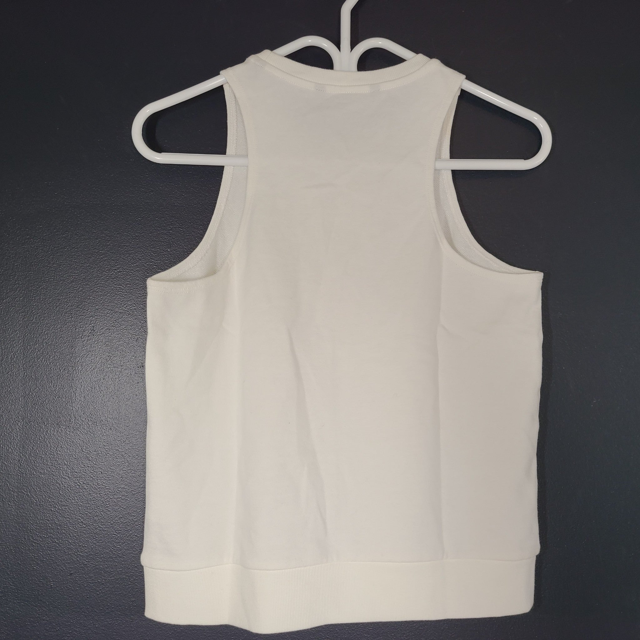 Armani Exchange Women's Logo Embossed Tank White Size Small