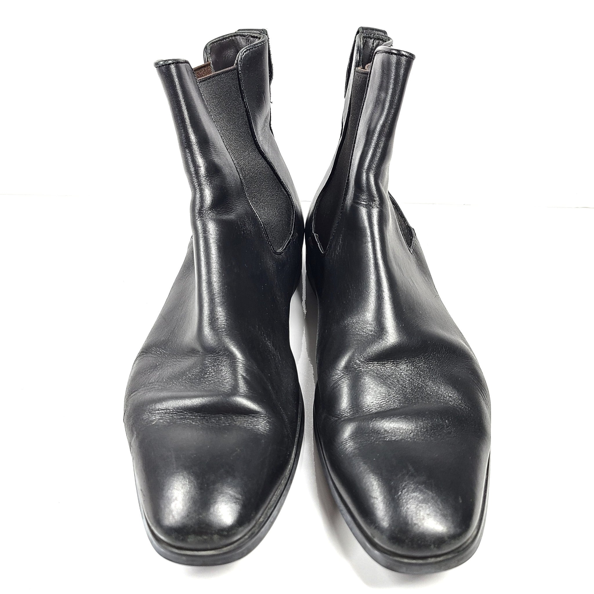 To Boot New York Adam Derrick Men's Ankle Chelsea Boots Black Leather 11.5