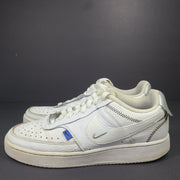 Nike Women's Court Vision Low SE White Metallic Silver DD1648-100 Sz 7.5