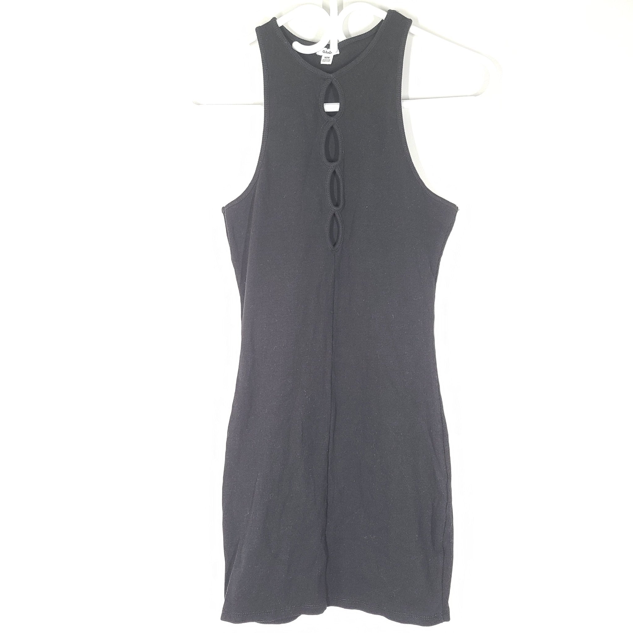 Garage Women's Peek-A-Boo Tank Mini Dress Black Size M