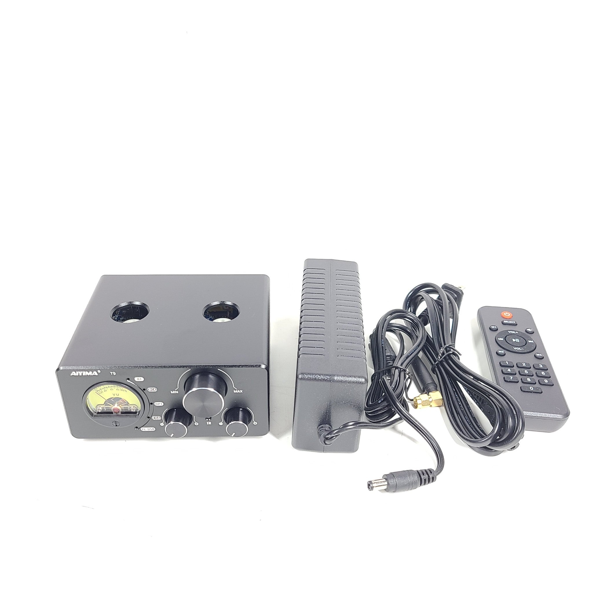 AIYIMA Tube T9 Bluetooth Tube Amplifier BT 5.0 Power Amplifiers VU Meters