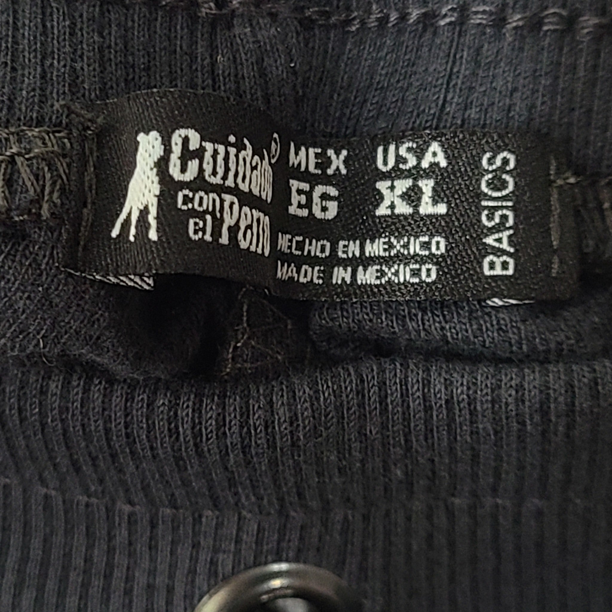 Cuidado Con El Perro Men's Pique Knit Joggers Track Pants Slim Fit Navy Sz XL