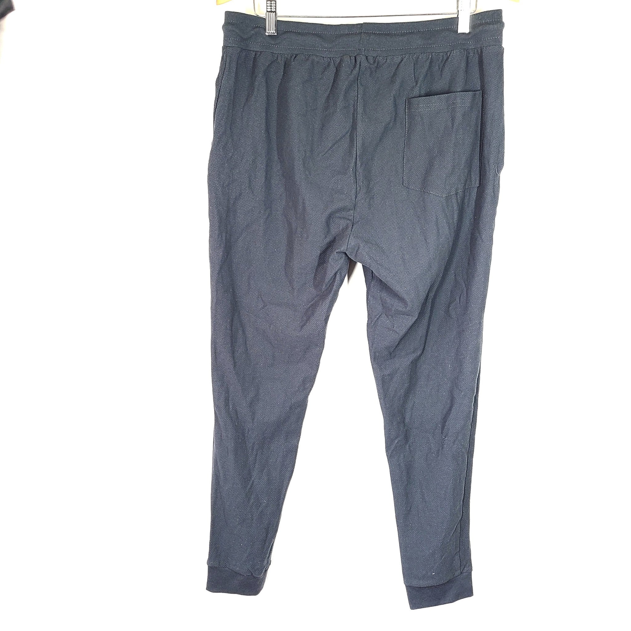 Cuidado Con El Perro Men's Pique Knit Joggers Track Pants Slim Fit Navy Sz XL
