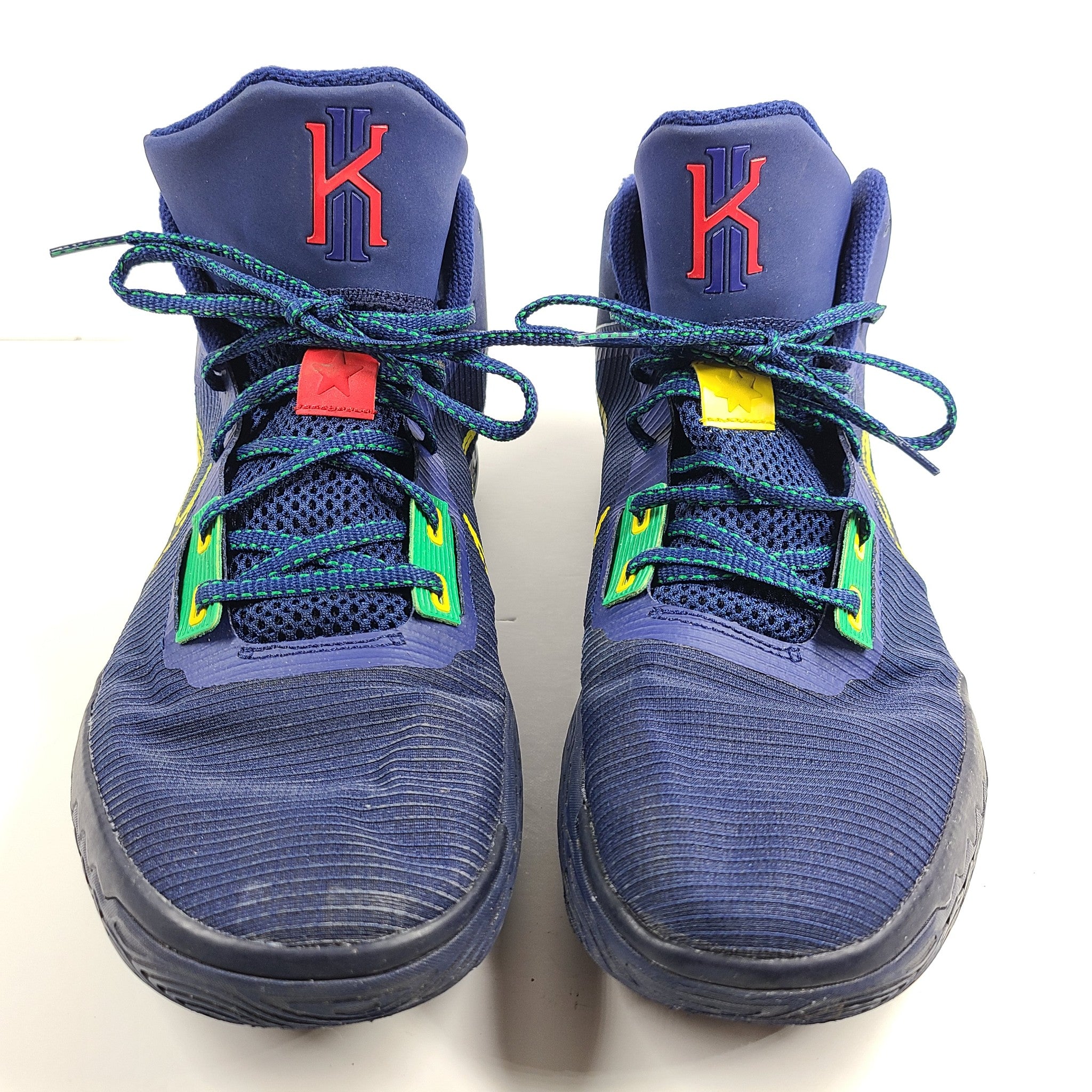 Nike Men's Kyrie Flytrap 4 Sneakers Shoes Blue Void Yellow CT1972-400 Sz 11.5