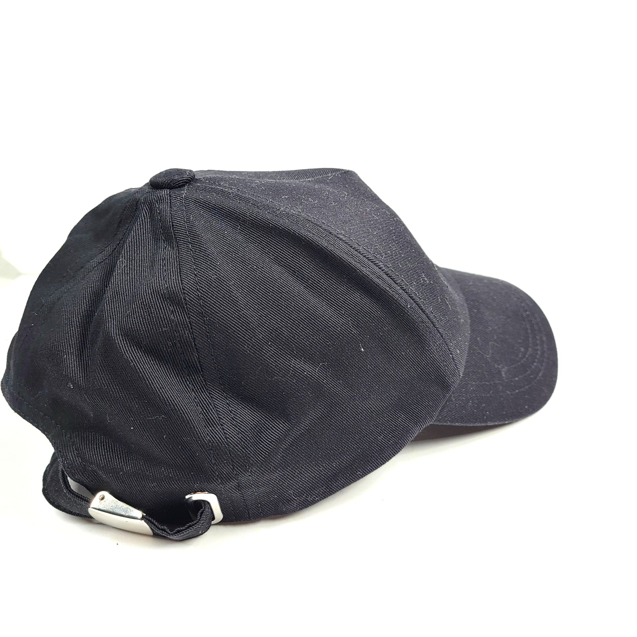 Balmain Paris Unisex Logo Embroidered Baseball Cap Hat Adjustable Black