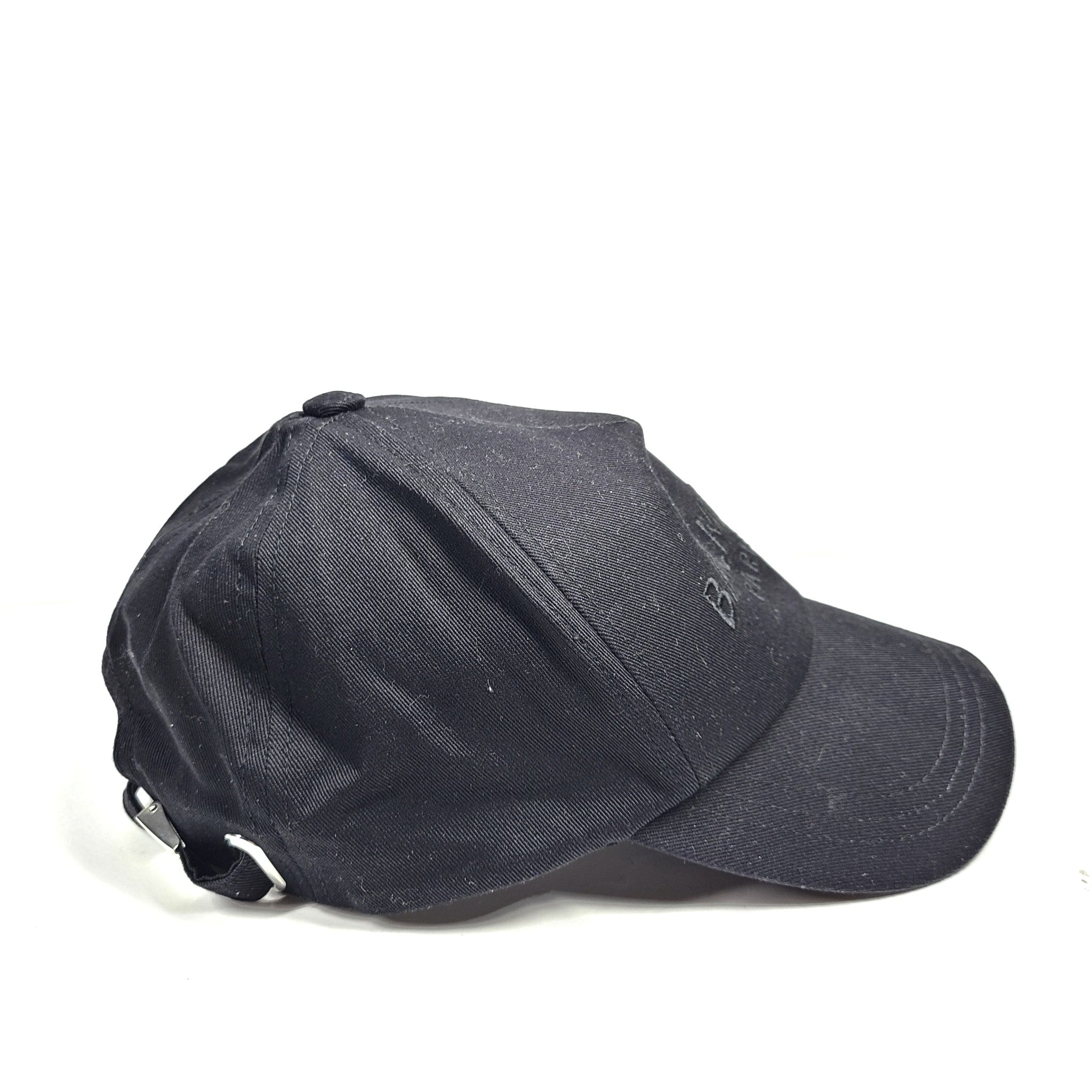 Balmain Paris Unisex Logo Embroidered Baseball Cap Hat Adjustable Black