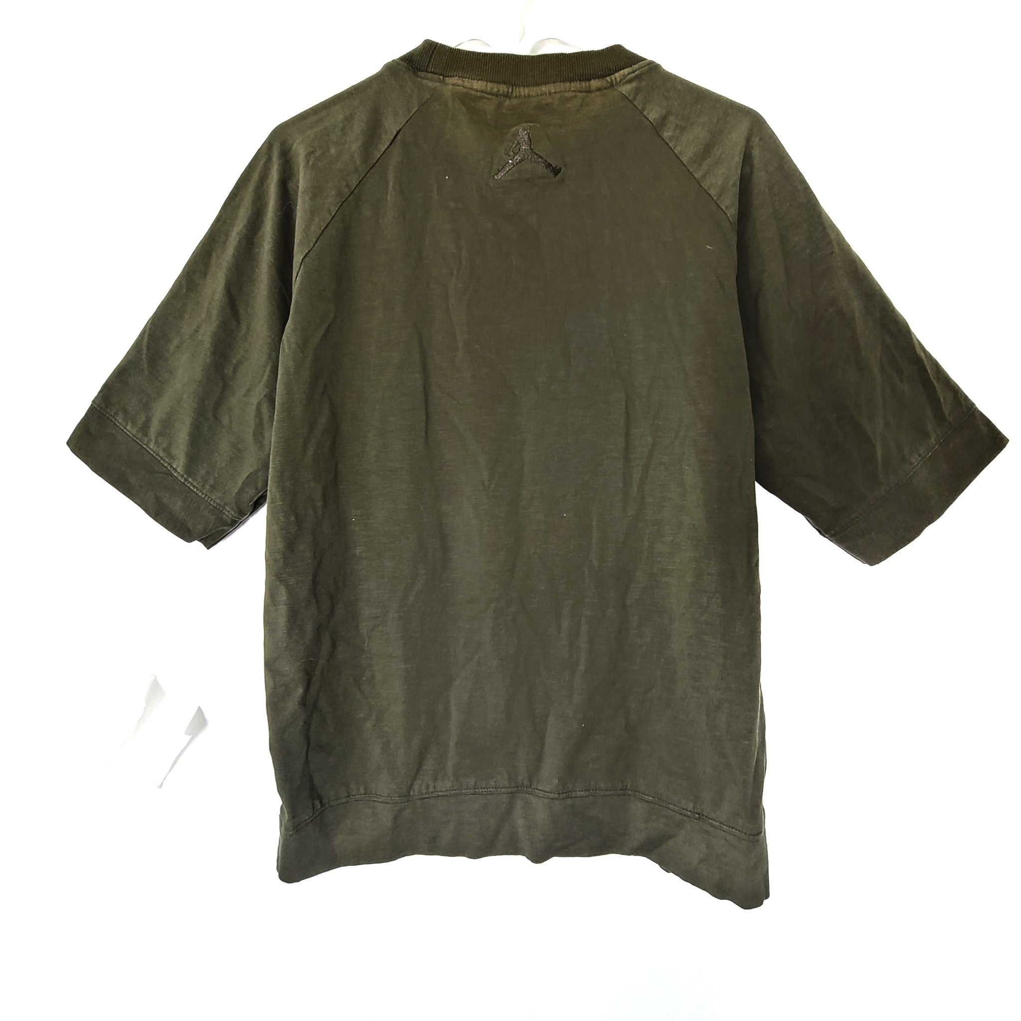 Air Jordan Men's 23 Logo Short Sleeve T Shirt Olive Green Sz L