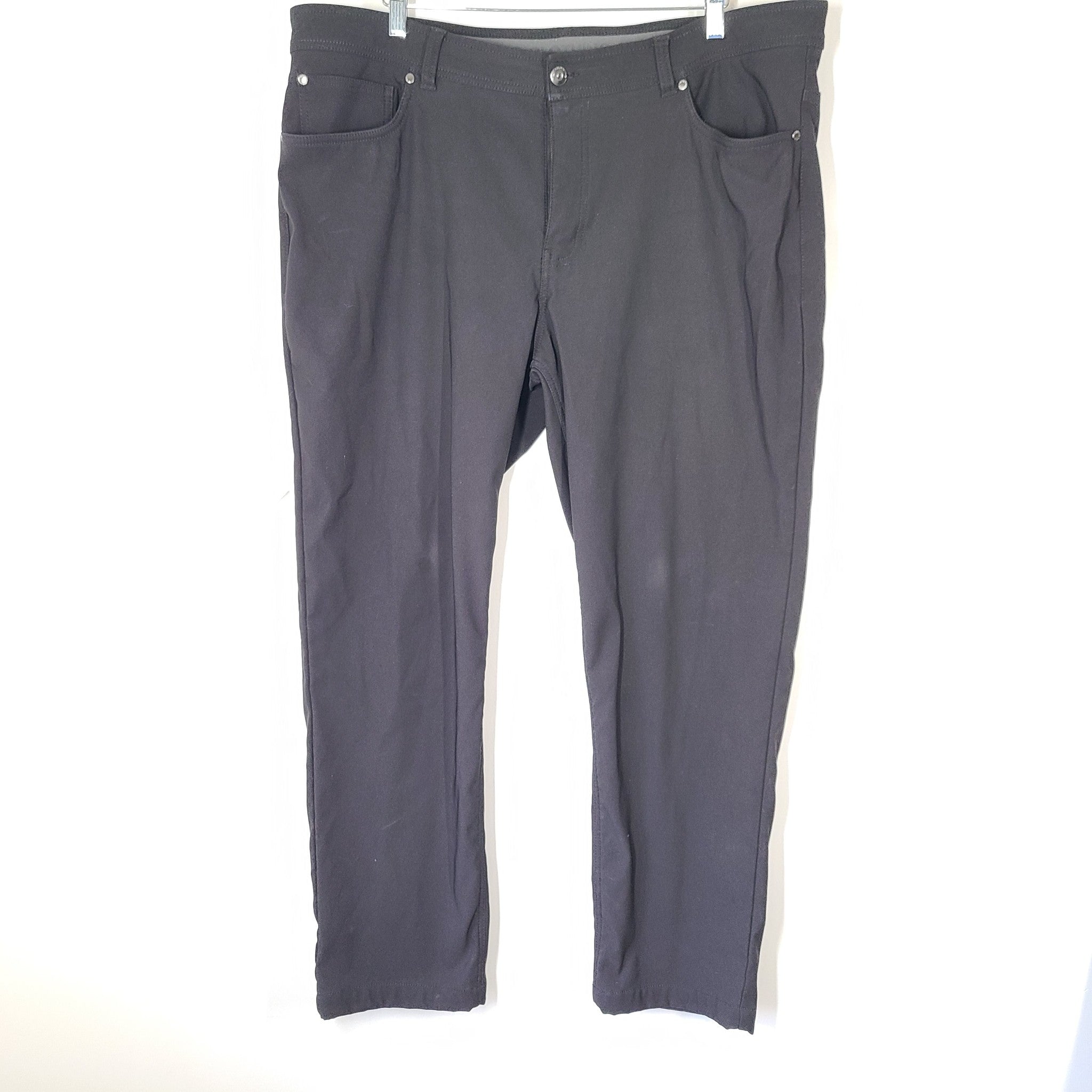 BC Clothing Men's Fleece Lined Pants Softshell Black Sz 40 x 30