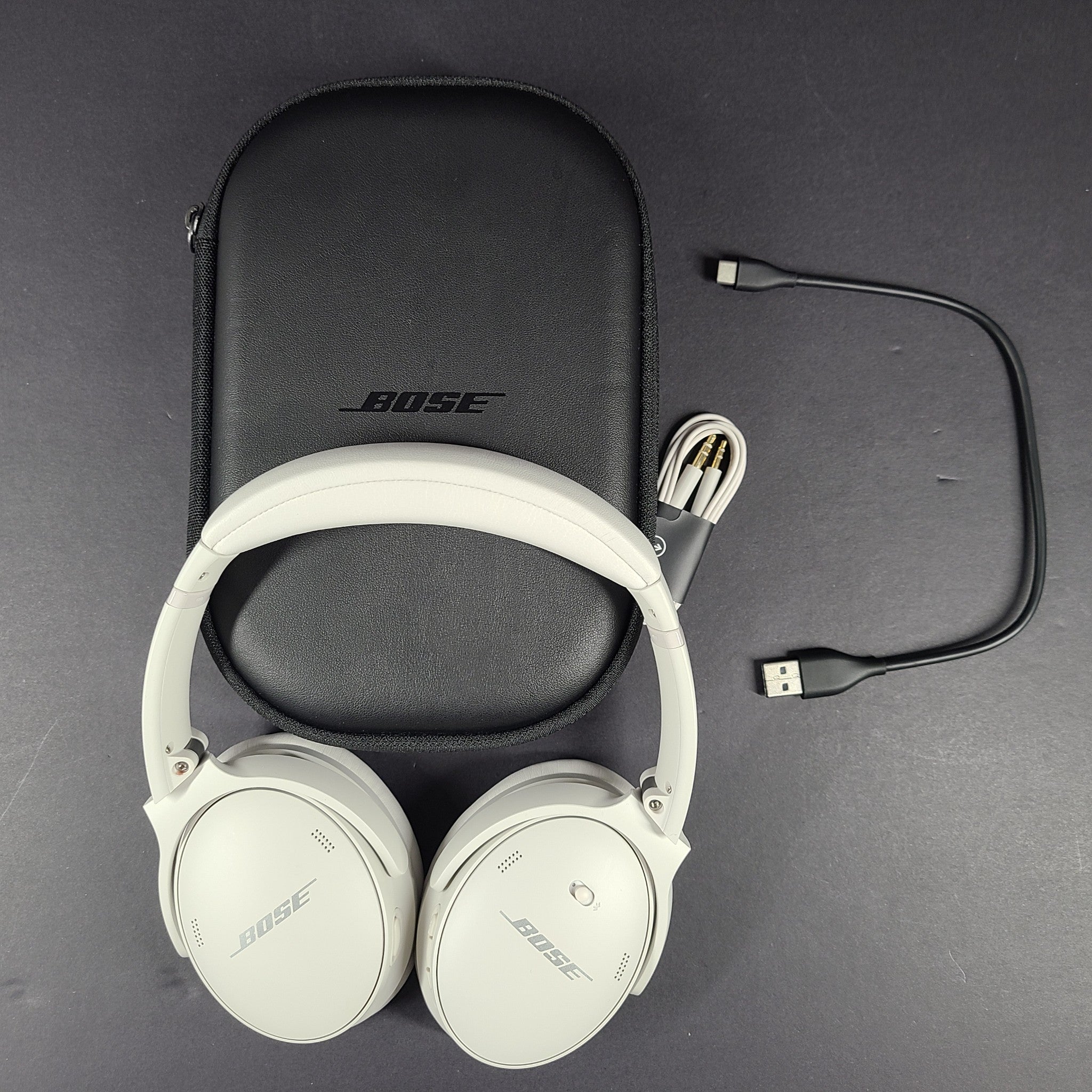 Bose QuietComfort 45 QC45 Noise Cancelling Headphones - White Smoke - Grade A