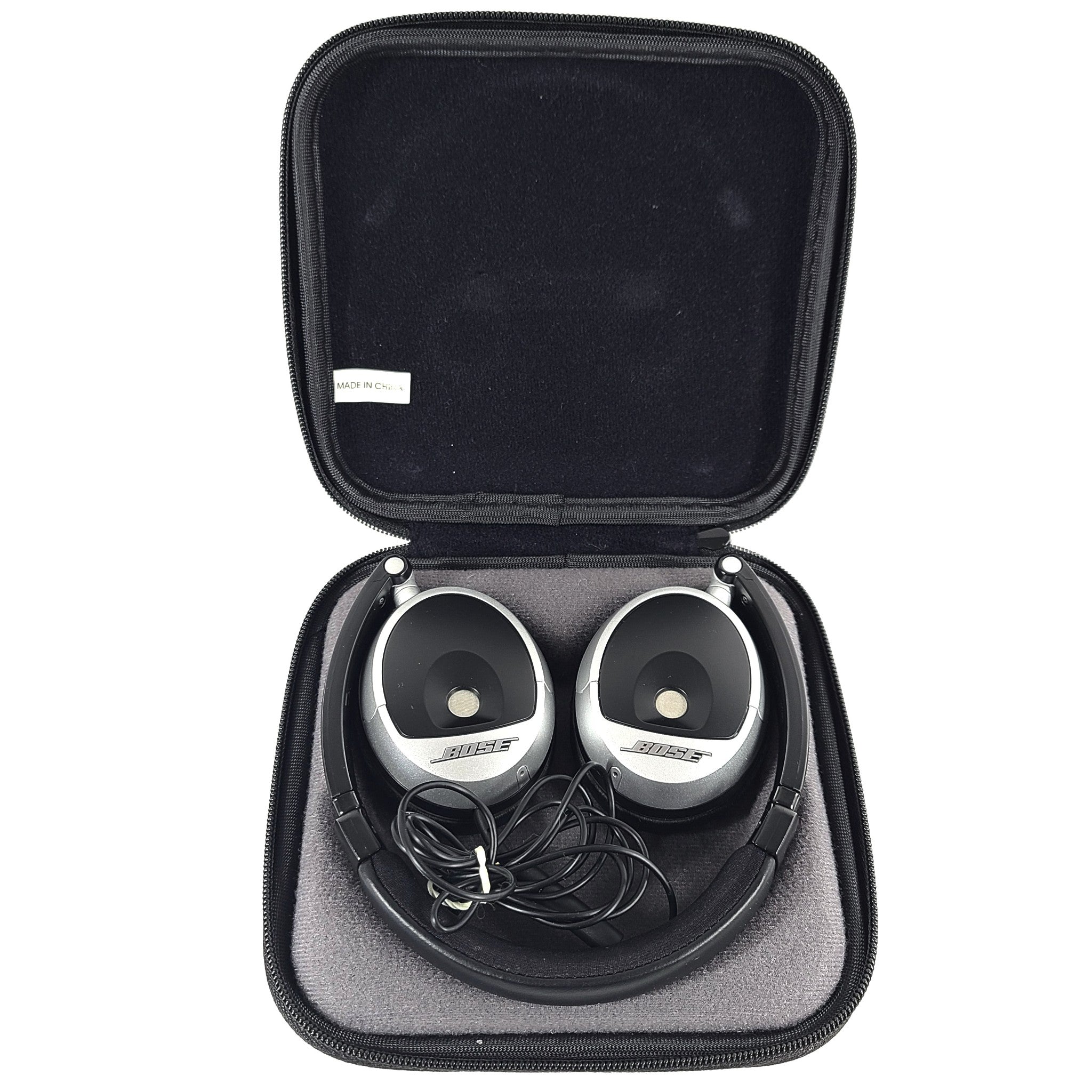 Bose OE Triport On-Ear Foldable Headphones - Black and Silver V1