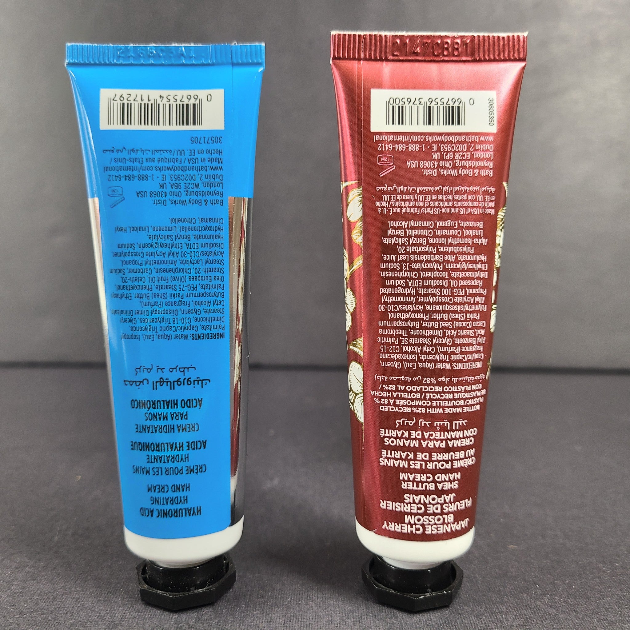 2 x 1 oz Bath Body Works Hand Cream Japanese Cherry Blossom + Hyaluronic Acid