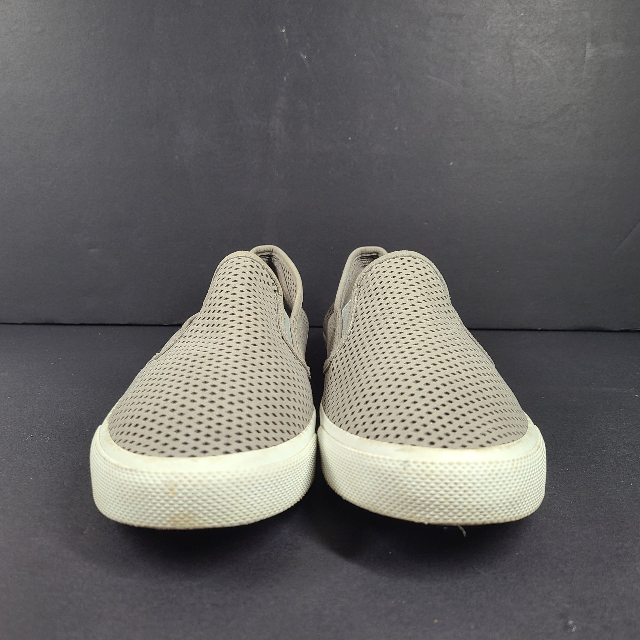 Sperry Top Sider Women's Perforated Leather Boat Casual Shoes Gray STS85348 US12