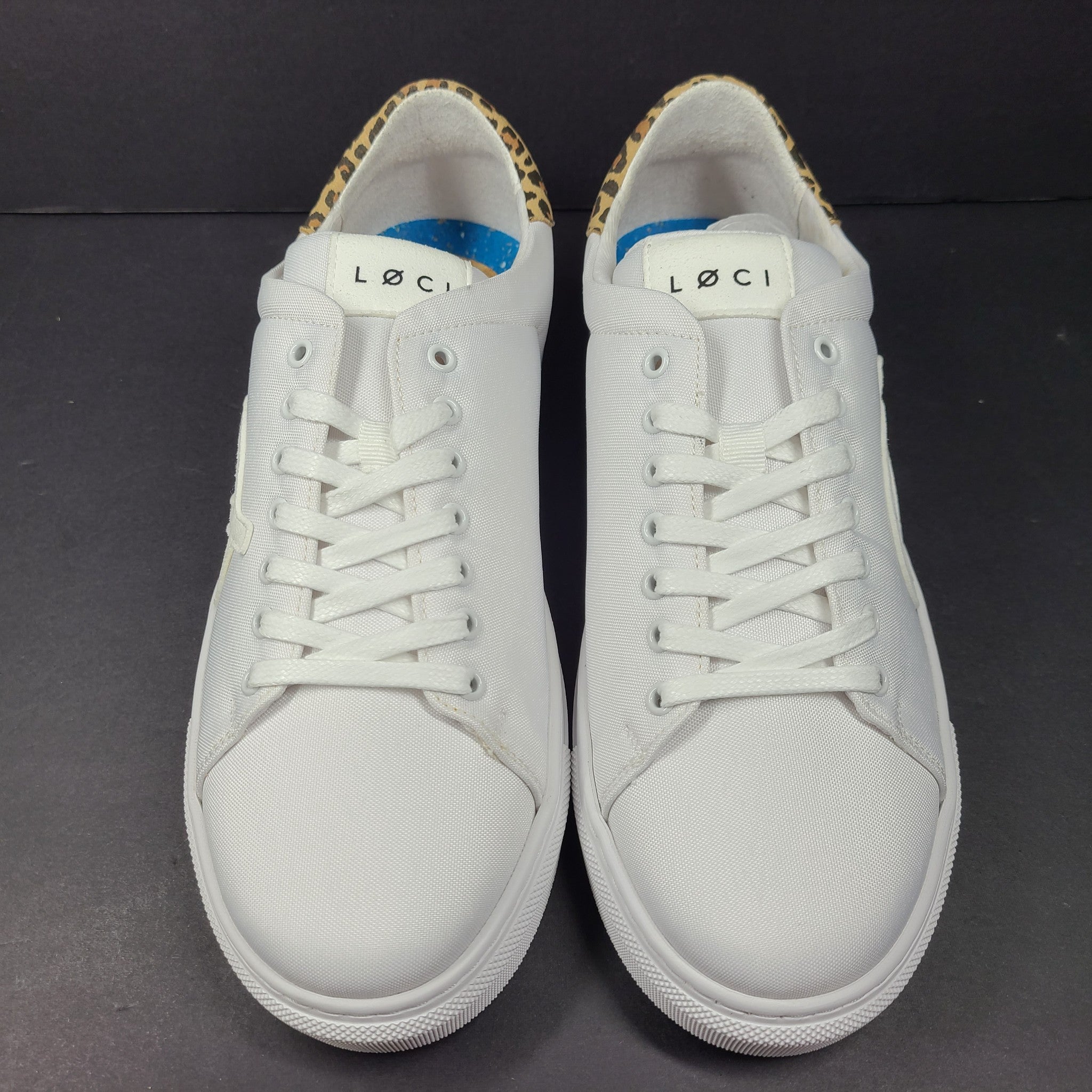 LOCI Women's Origin 9 Vegan Sneakers Stylist Ltd Edition White/Leopard 9