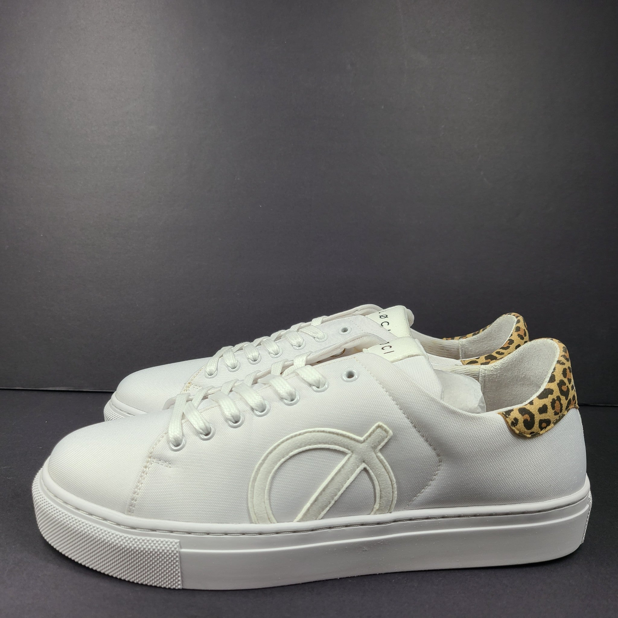 LOCI Women's Origin 9 Vegan Sneakers Stylist Ltd Edition White/Leopard 9