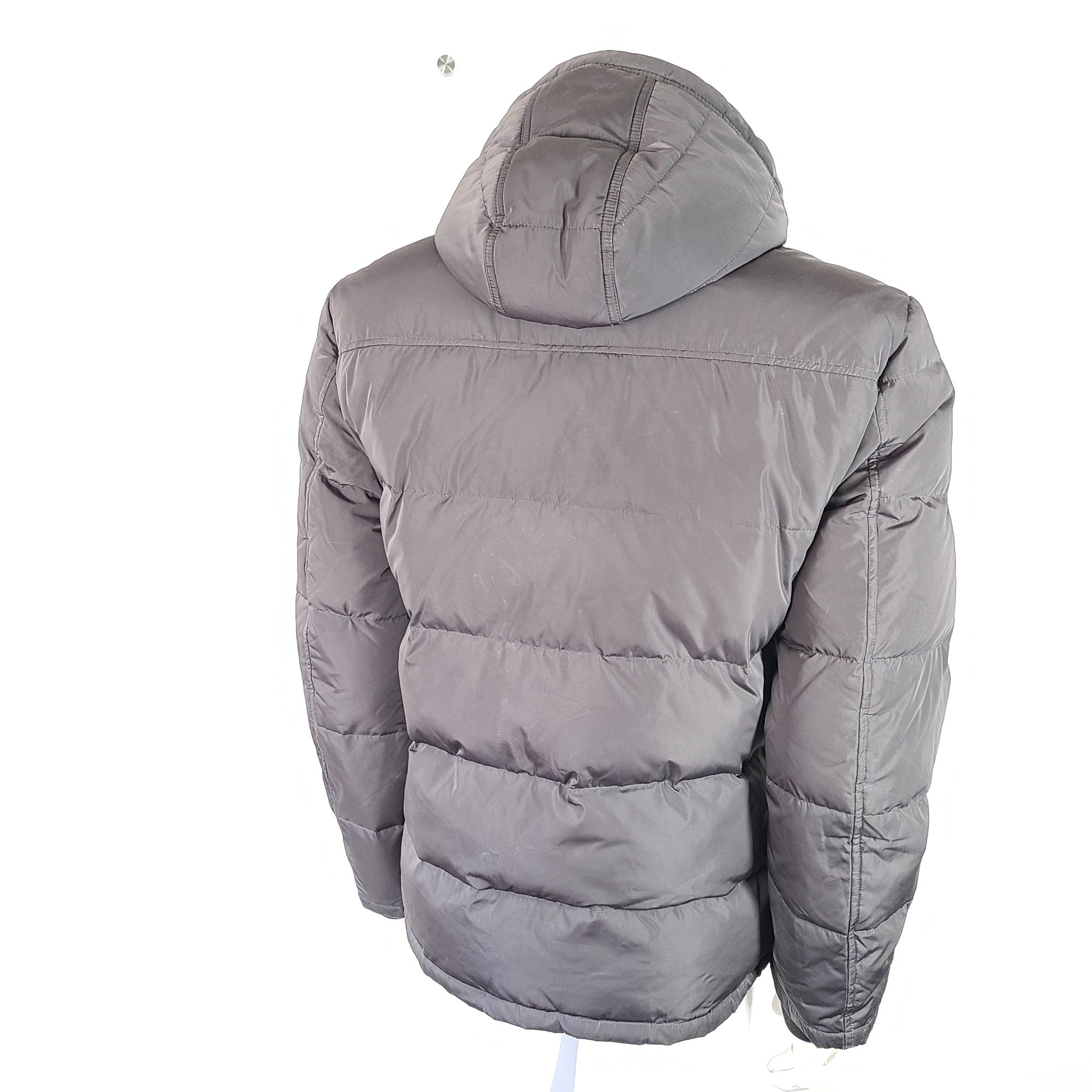 Mexx Men's Insulated Winter Parka Coat Removable Hood Gray Sz M