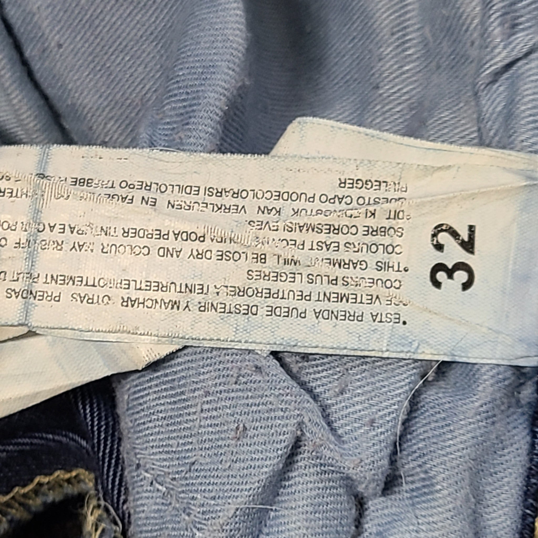 Replay Men's Anbass Slim Fit Distressed Jeans Medium Wash Sz 32