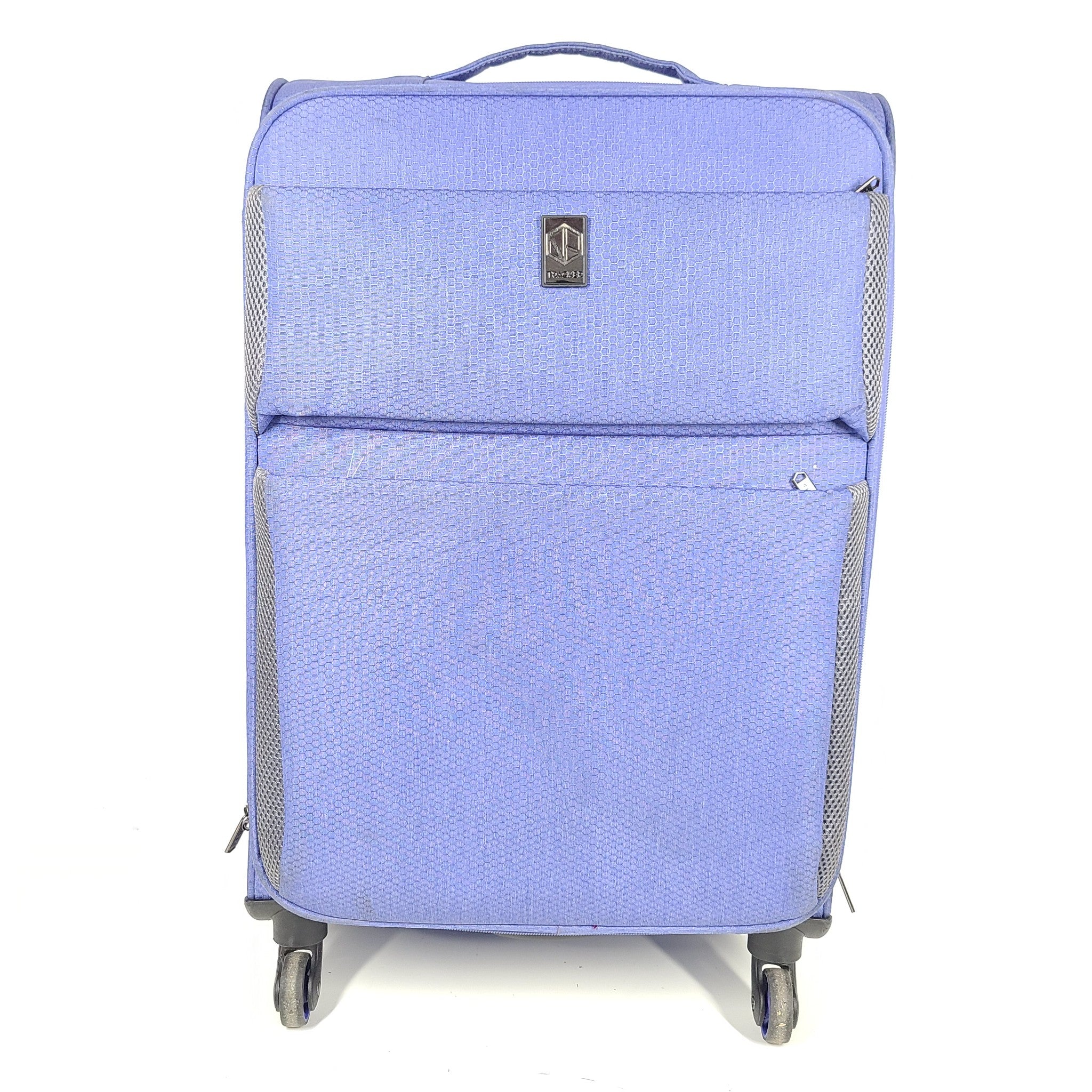 Tracker Expedition 25" Spinner Luggage Check In Suitcase Softshell Blue