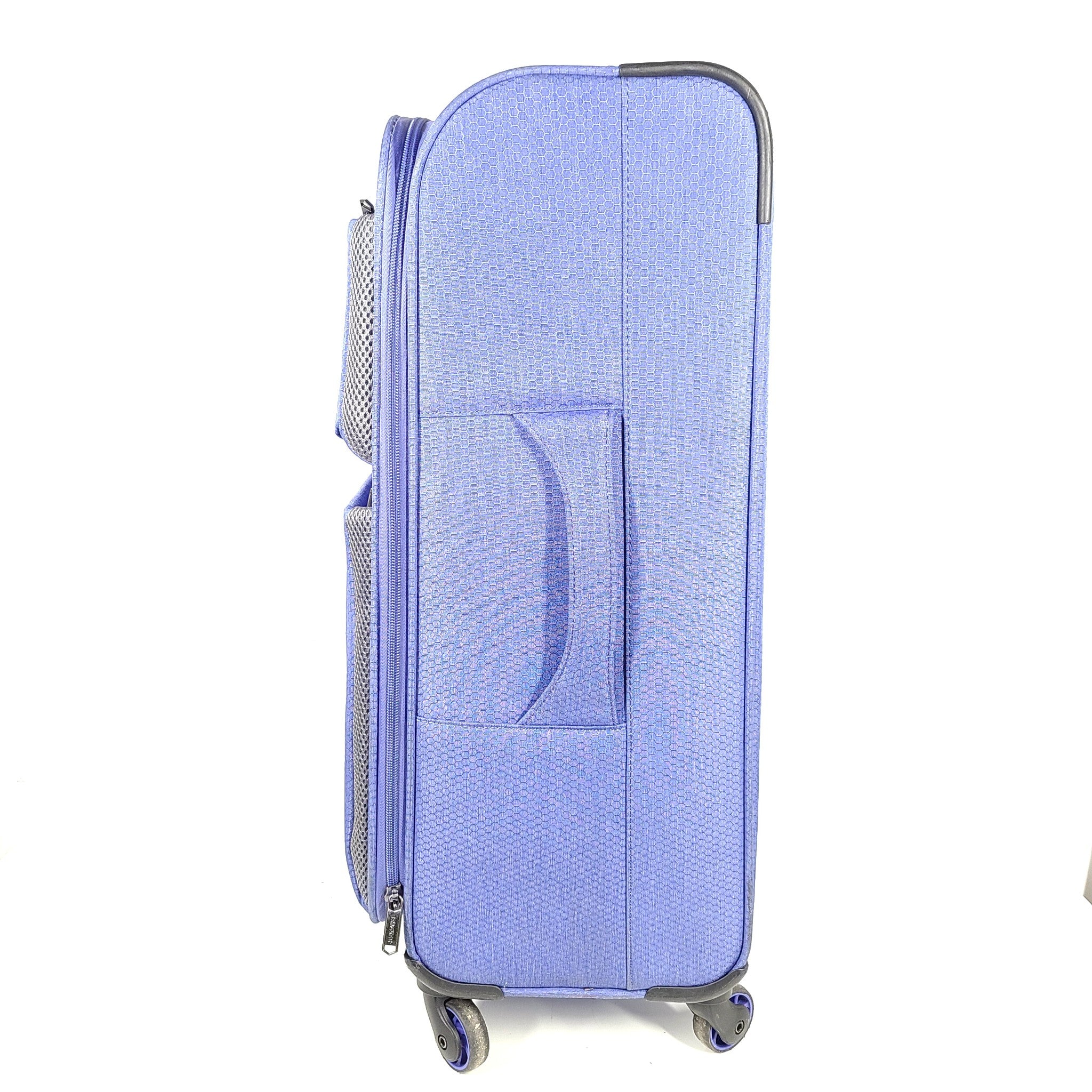 Tracker Expedition 25" Spinner Luggage Check In Suitcase Softshell Blue