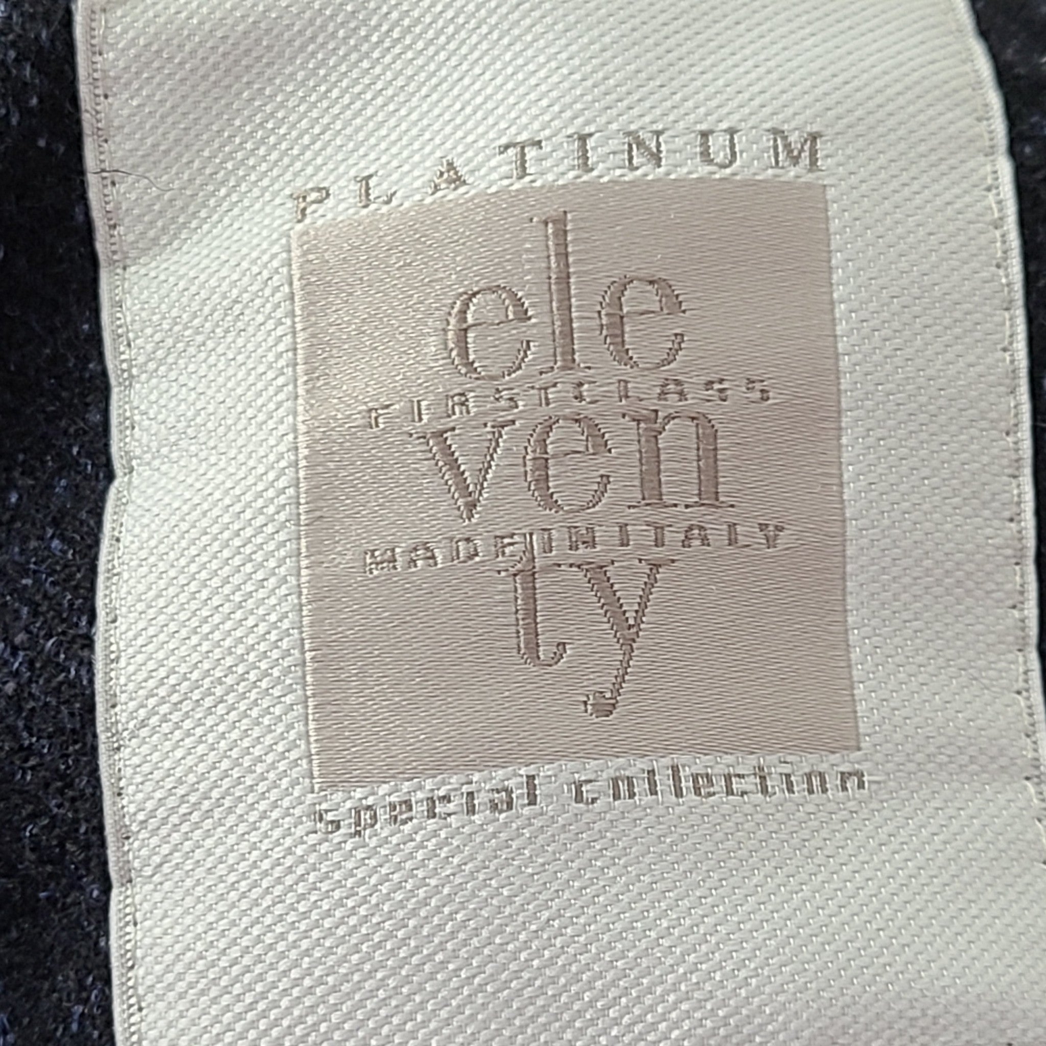Eleventy Men's Wool Silk and Cashmere Short/Mid Coat Navy Dark Blue Sz M / 38
