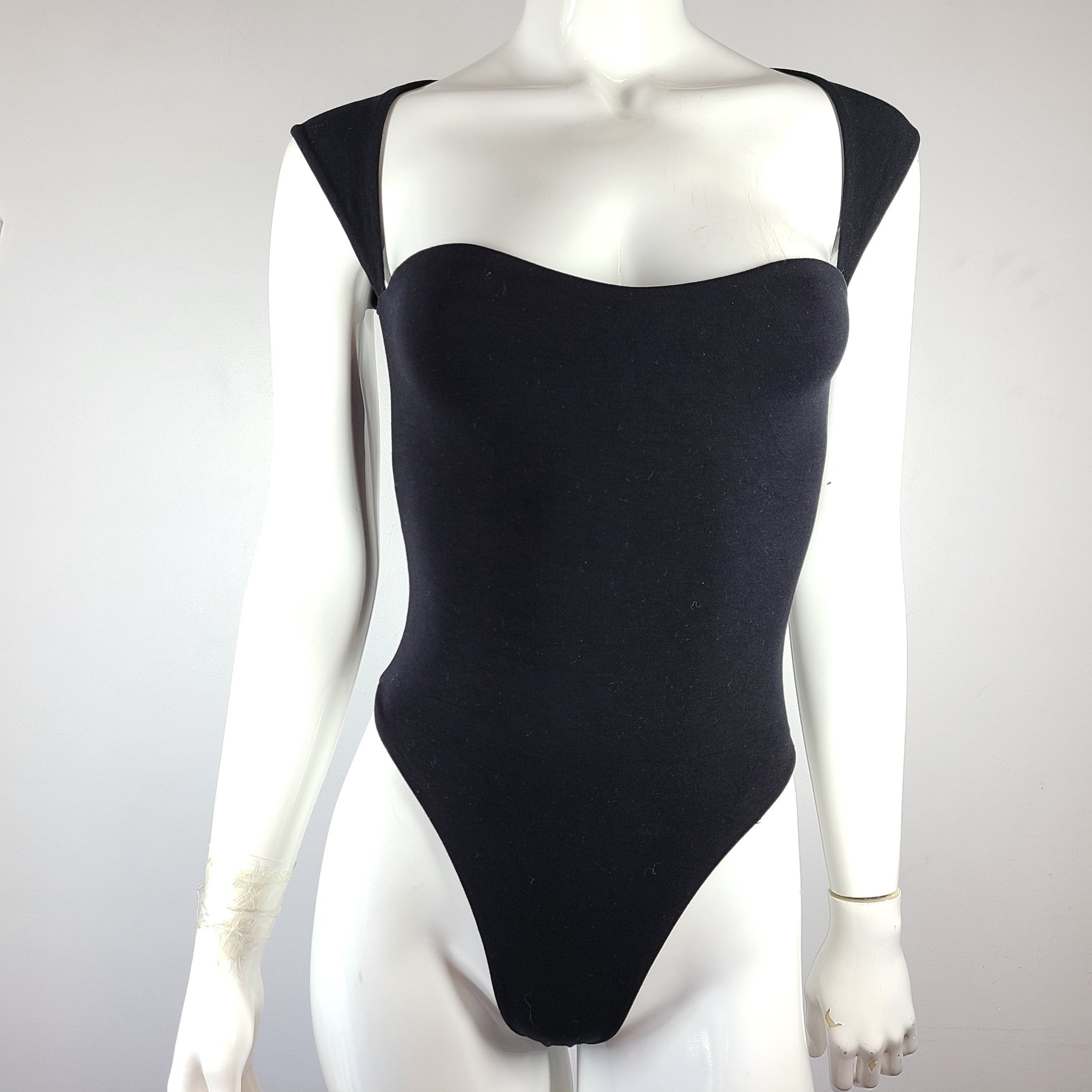 Honest the Label Annisa Sustainable Bamboo Bodysuit Bali Black Sz S