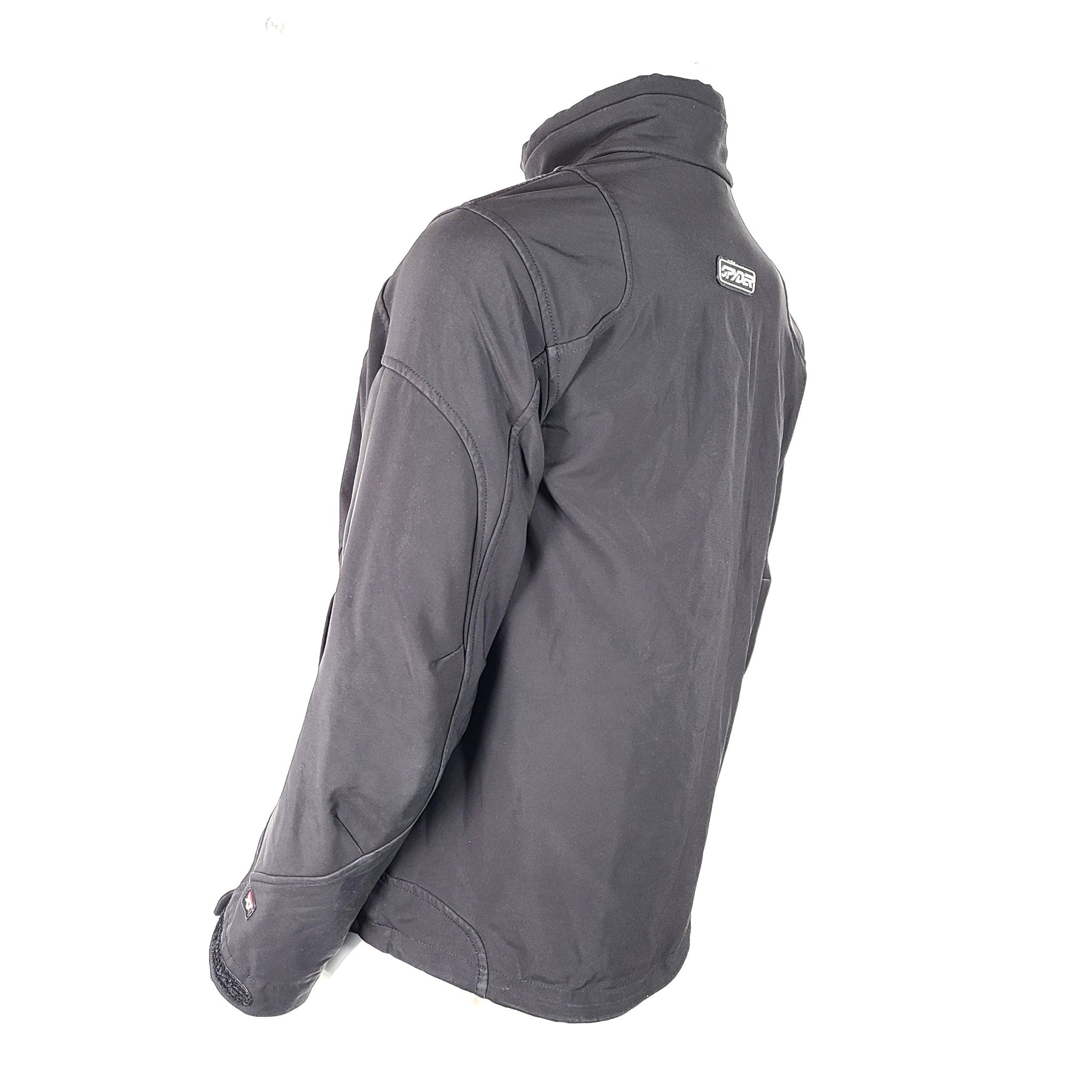 Spyder Men's Softshell Jacket Fleece Lined Vented Zipper Pockets Black Sz M