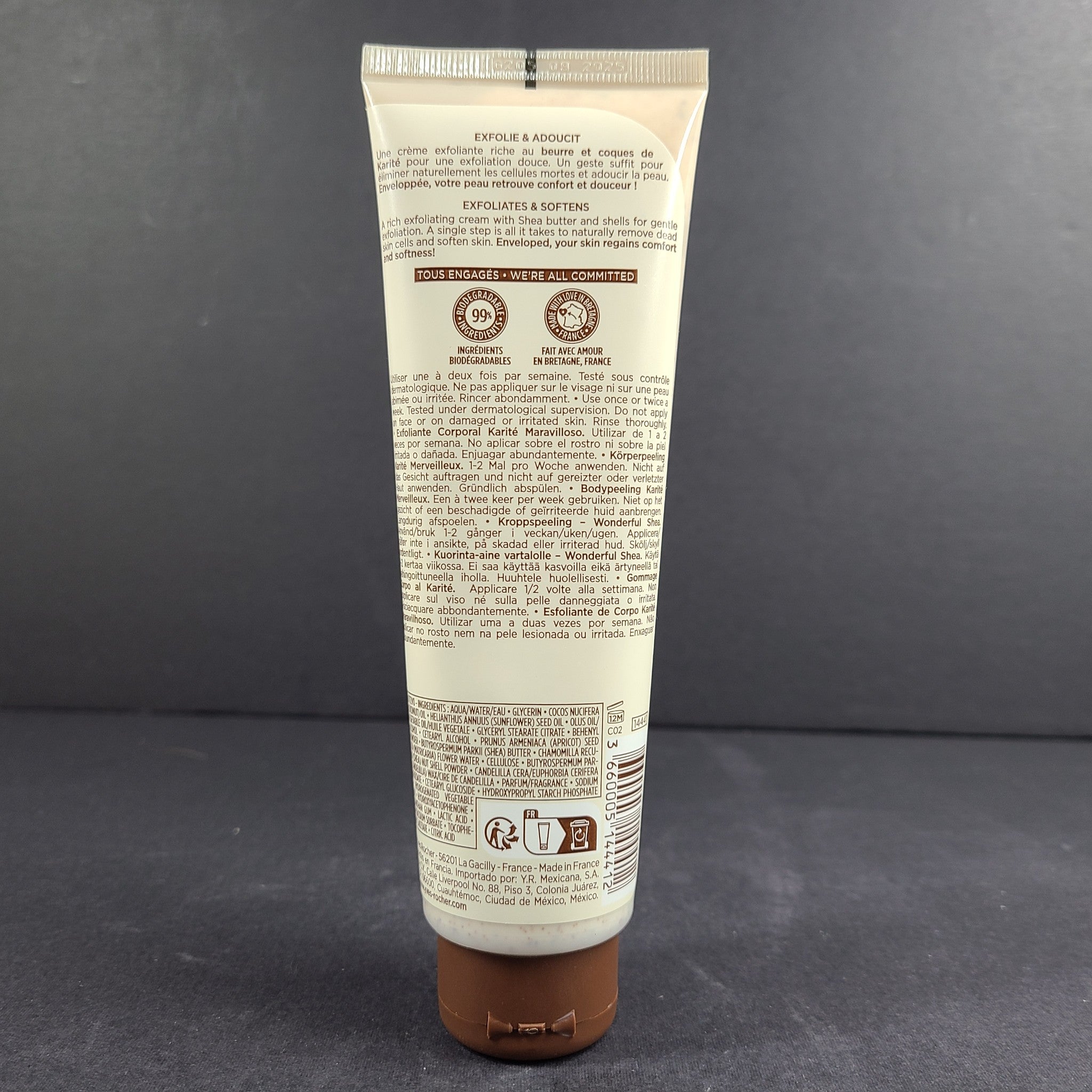 Yves Rocher Wonderful Shea Body Scrub 150 ml / 5 fl oz Limited Edition