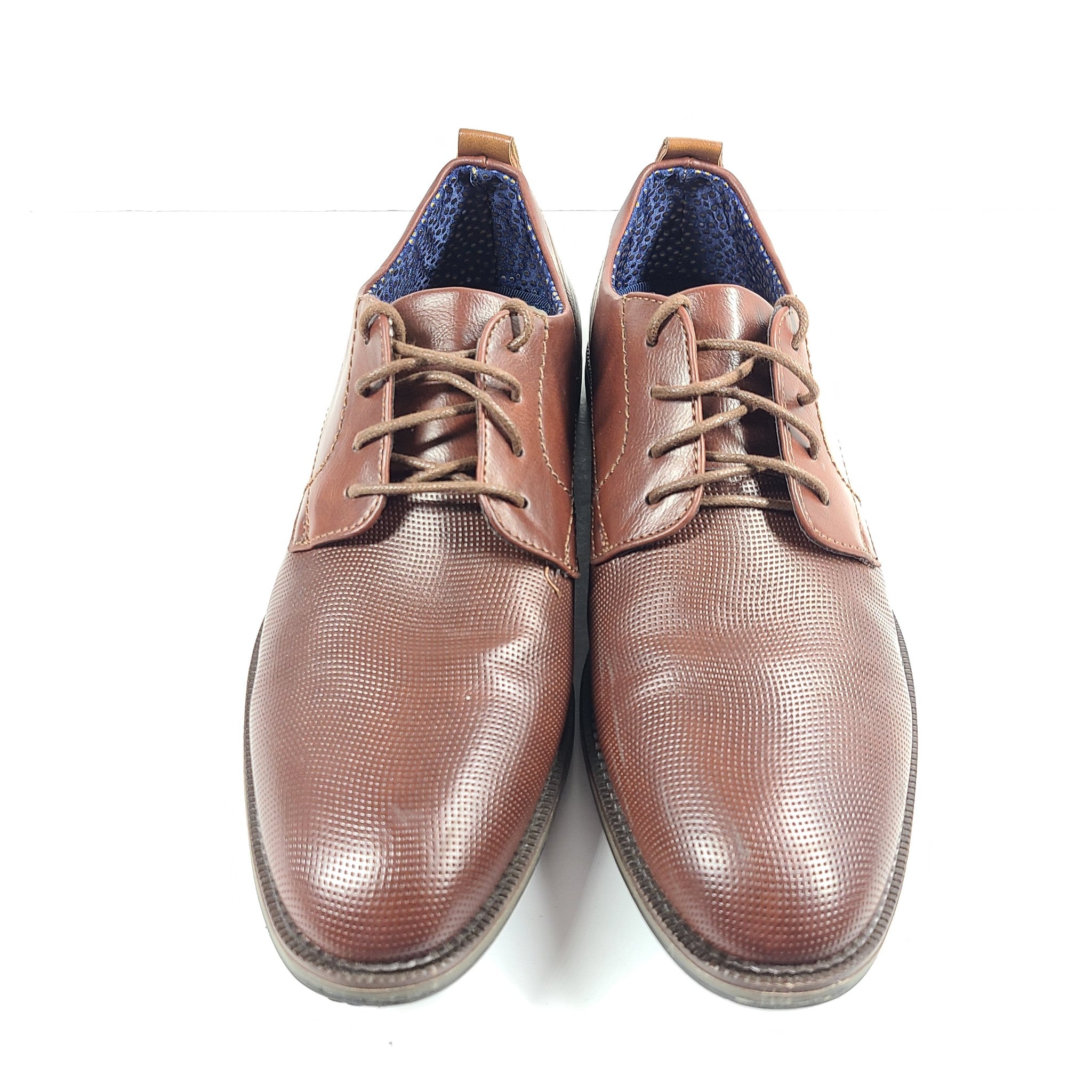 Steve Madden Men's Hamiss Oxford Dress Shoes Faux Leather Brown US10