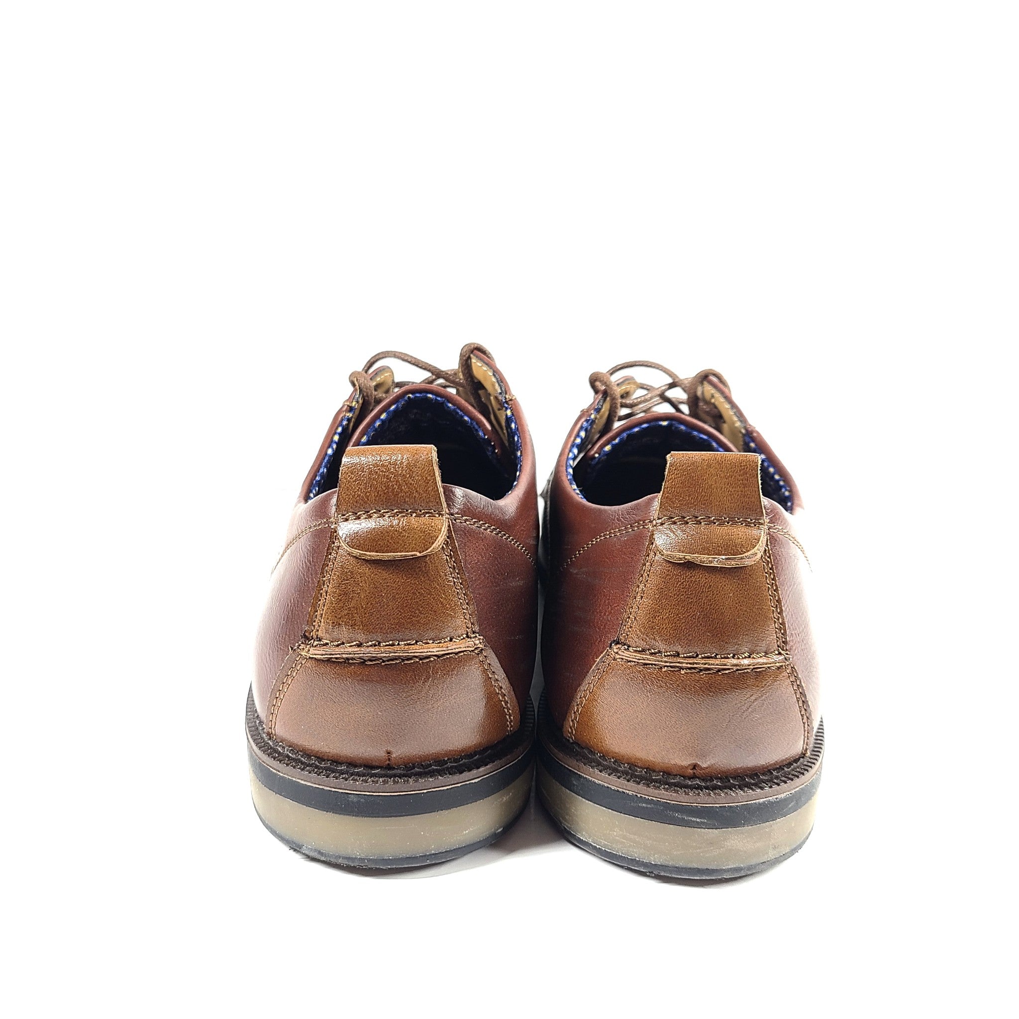 Steve Madden Men's Hamiss Oxford Dress Shoes Faux Leather Brown US10
