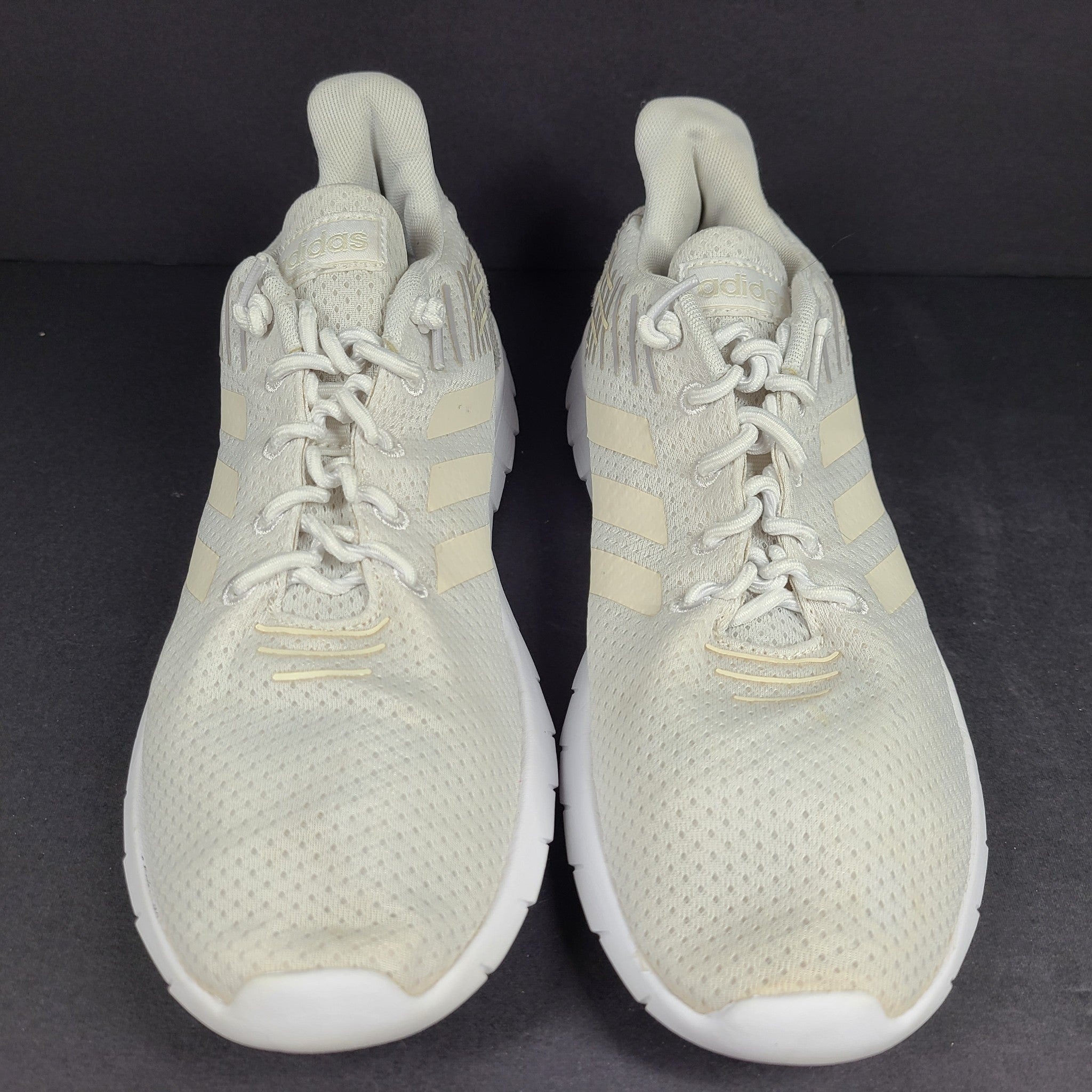 Adidas Women's Asweerun Running Shoes Sneakers F36340 Raw White Grey Sz 6.5