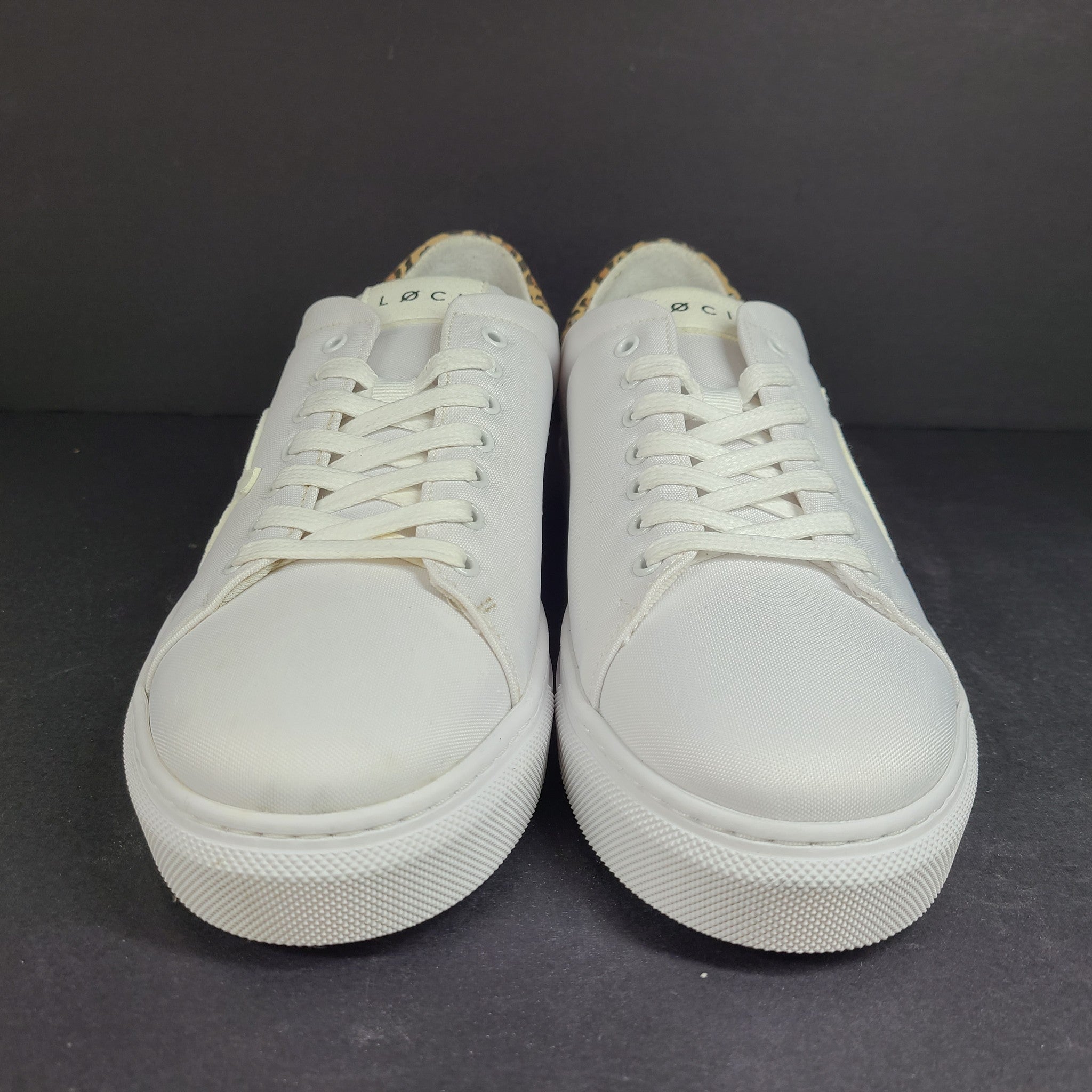 LOCI Women's Origin 9 Vegan Sneakers Stylist Ltd Edition White/Leopard 9 READ3