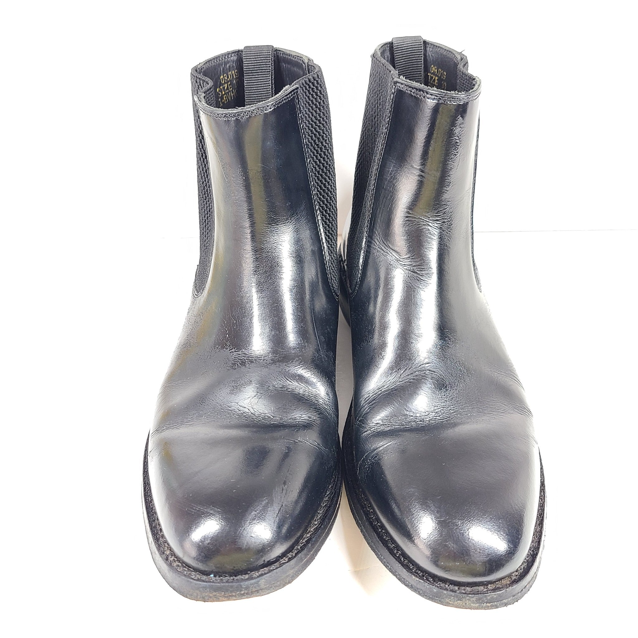 Samuel Windsor Men's Chelsea Boot Ankle Boots Black Leather 1-BVH02 US10