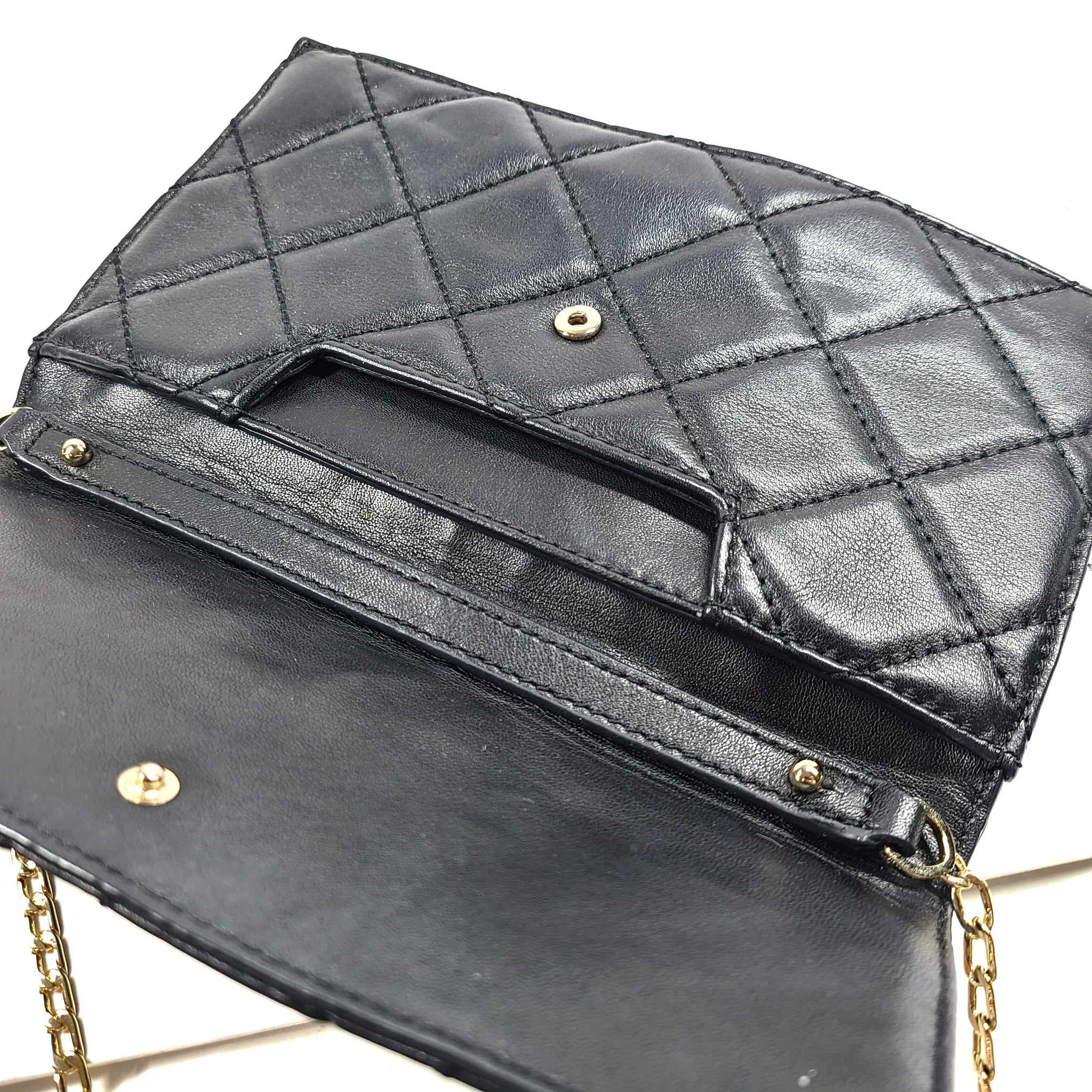 Kate Spade Emerson Place Brennan Black Quilted Leather Crossbody Clutch